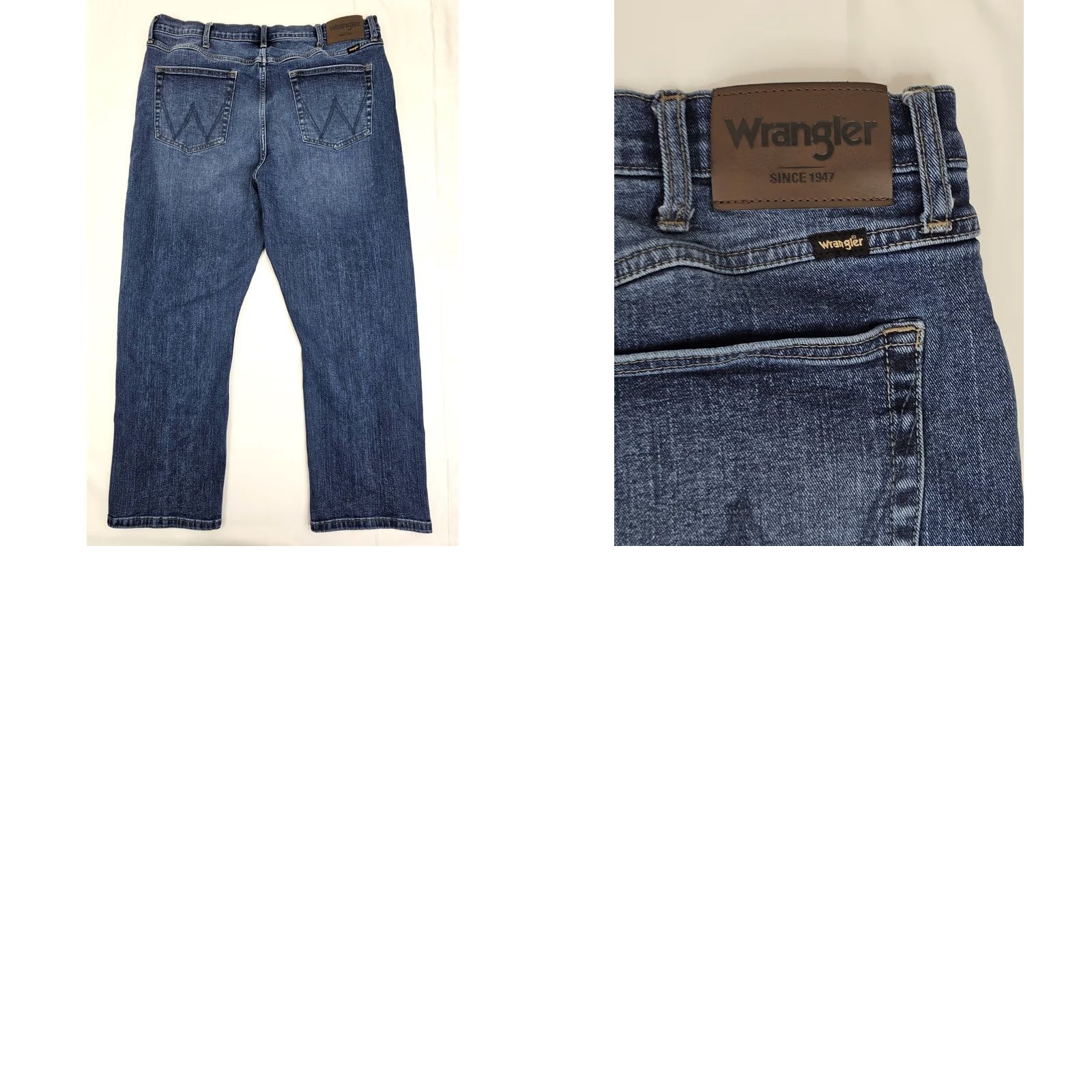 Wrangler VINTAGE Wrangler? Actually not vintage. Wrangler Relaxed Bootcut Jeans Men 38x30 Blue Denim Stretch 5-Pocket Boots Western USA Size US 38 / EU 54 - 8 Thumbnail