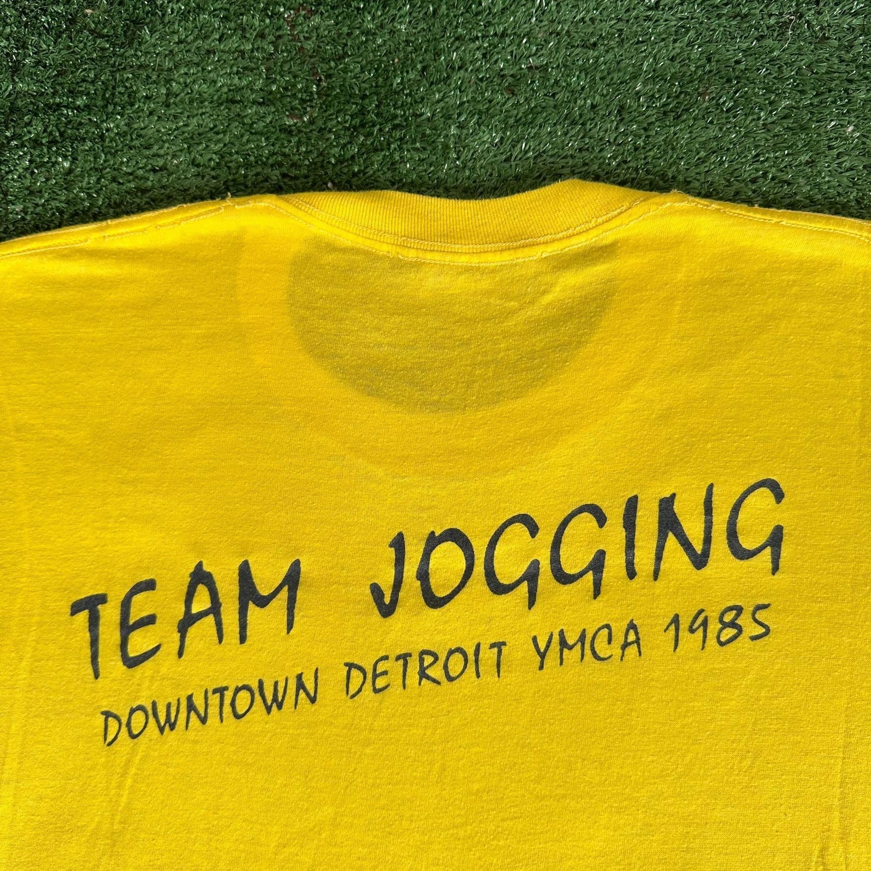 Vintage Vintage 80s Detroit YMCA Team Jogging T-Shirt Single Stitch Size US S / EU 44-46 / 1 - 2 Thumbnail