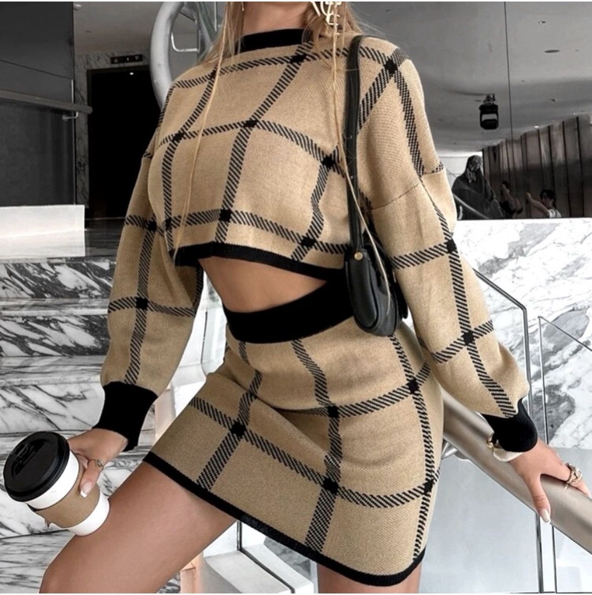 Designer × Other NWT, Lavishly Paris Women’s Knit Sweater and Skirt Set. Size M / US 6-8 / IT 42-44 - 1 Thumbnail
