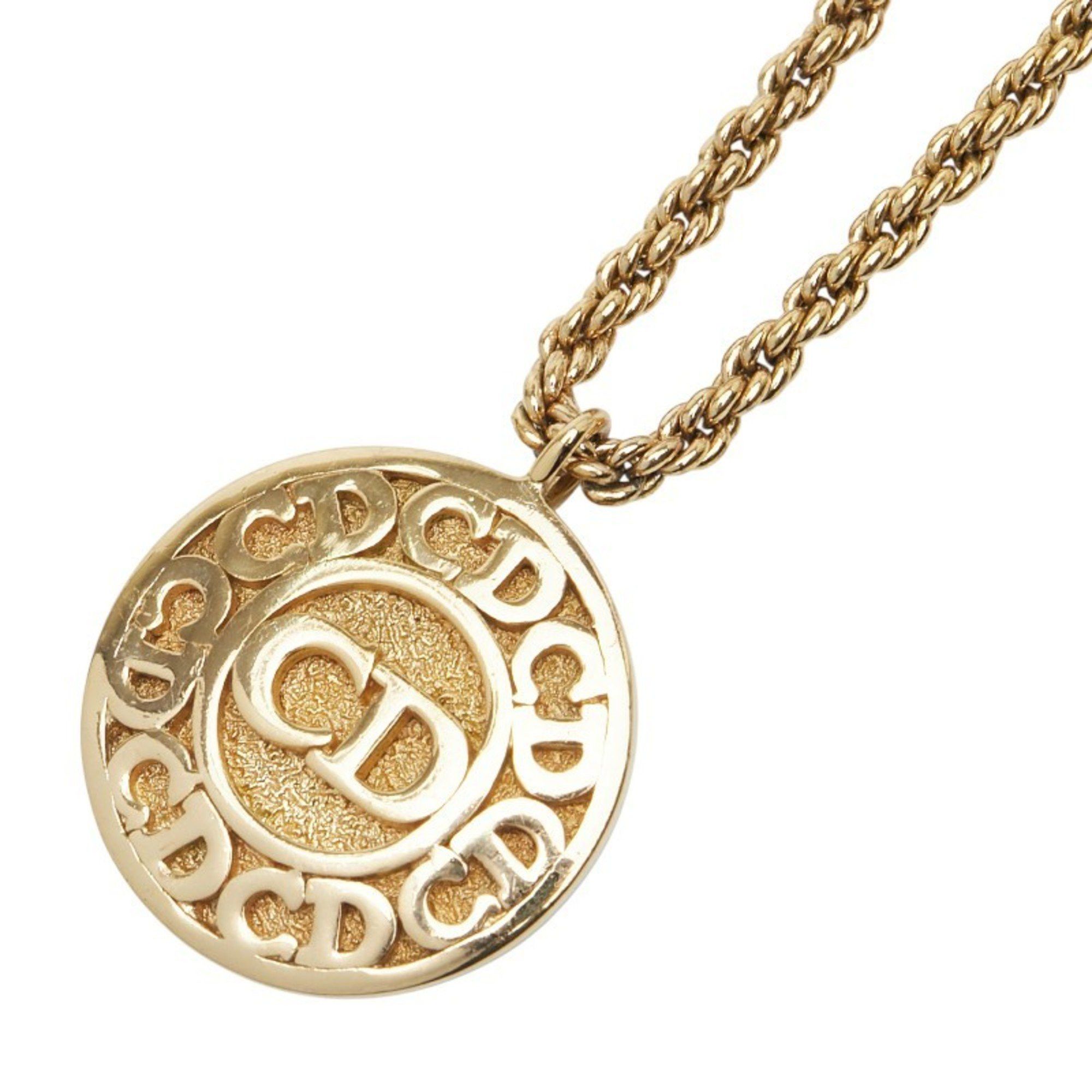 Dior Christian Dior Dior CD logo necklace, gold plated, for women. Size ONE SIZE - 1 Thumbnail