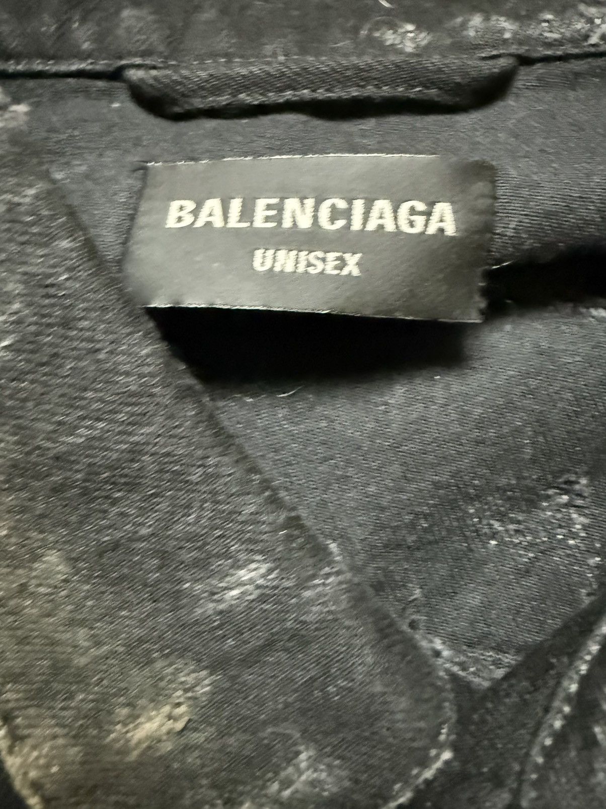 Balenciaga S/S23 Mudshow Slashed Destroyed Denim Jacket Size US L / EU 52-54 / 3 - 7 Thumbnail