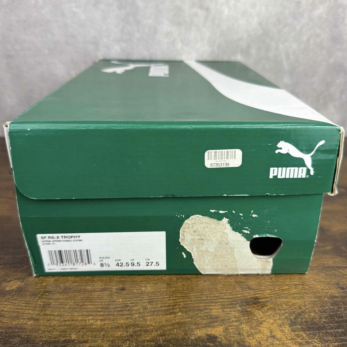 Ferrari × Puma NEW Puma RS-X Trophy Scuderia Ferrari White Rosso 370581-01 Size US 9.5 / EU 42-43 - 9 Thumbnail