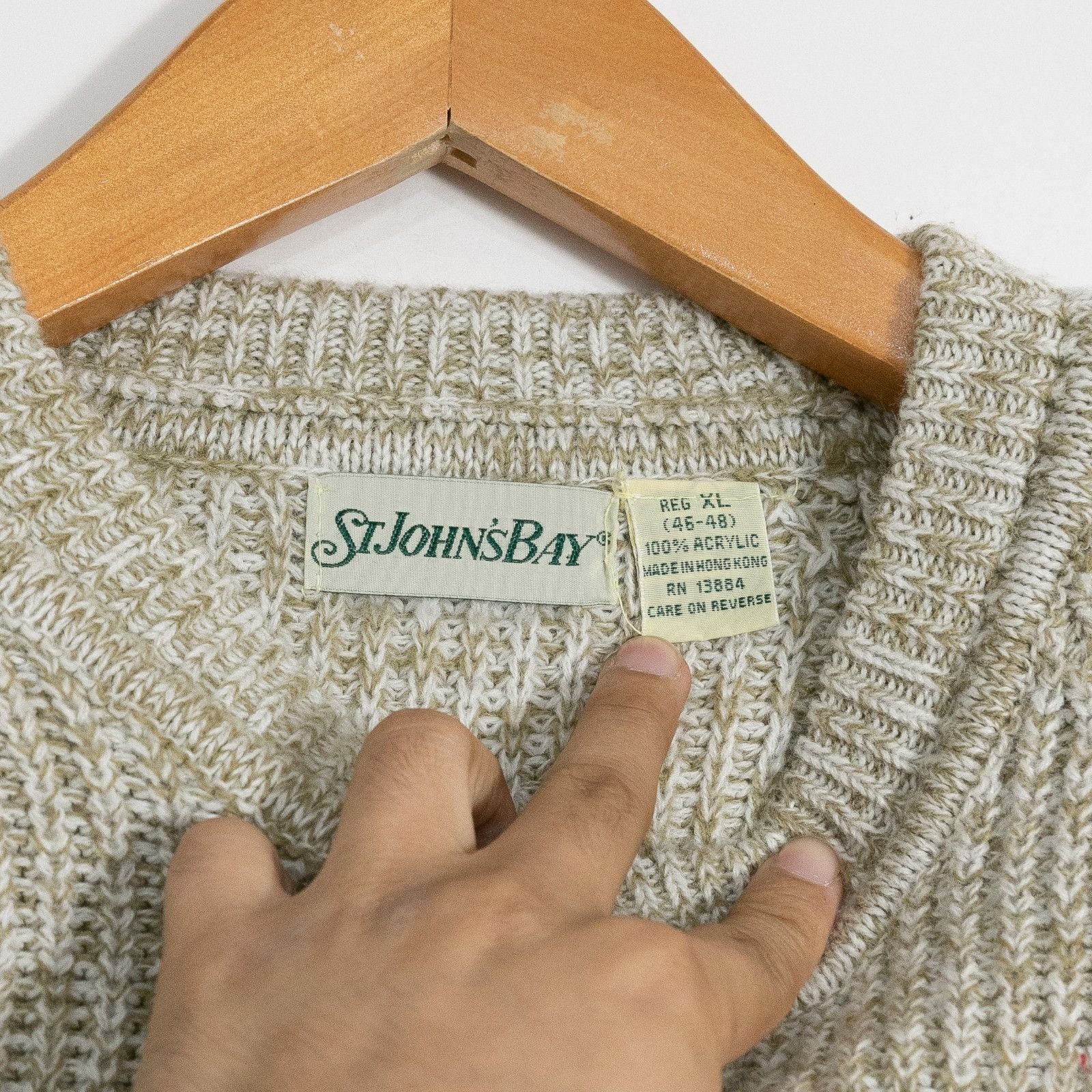 St. Johns Bay Vintage 90s St Johns Bay Ribbed Acrylic Sweater Mens XL Size US XL / EU 56 / 4 - 3 Thumbnail