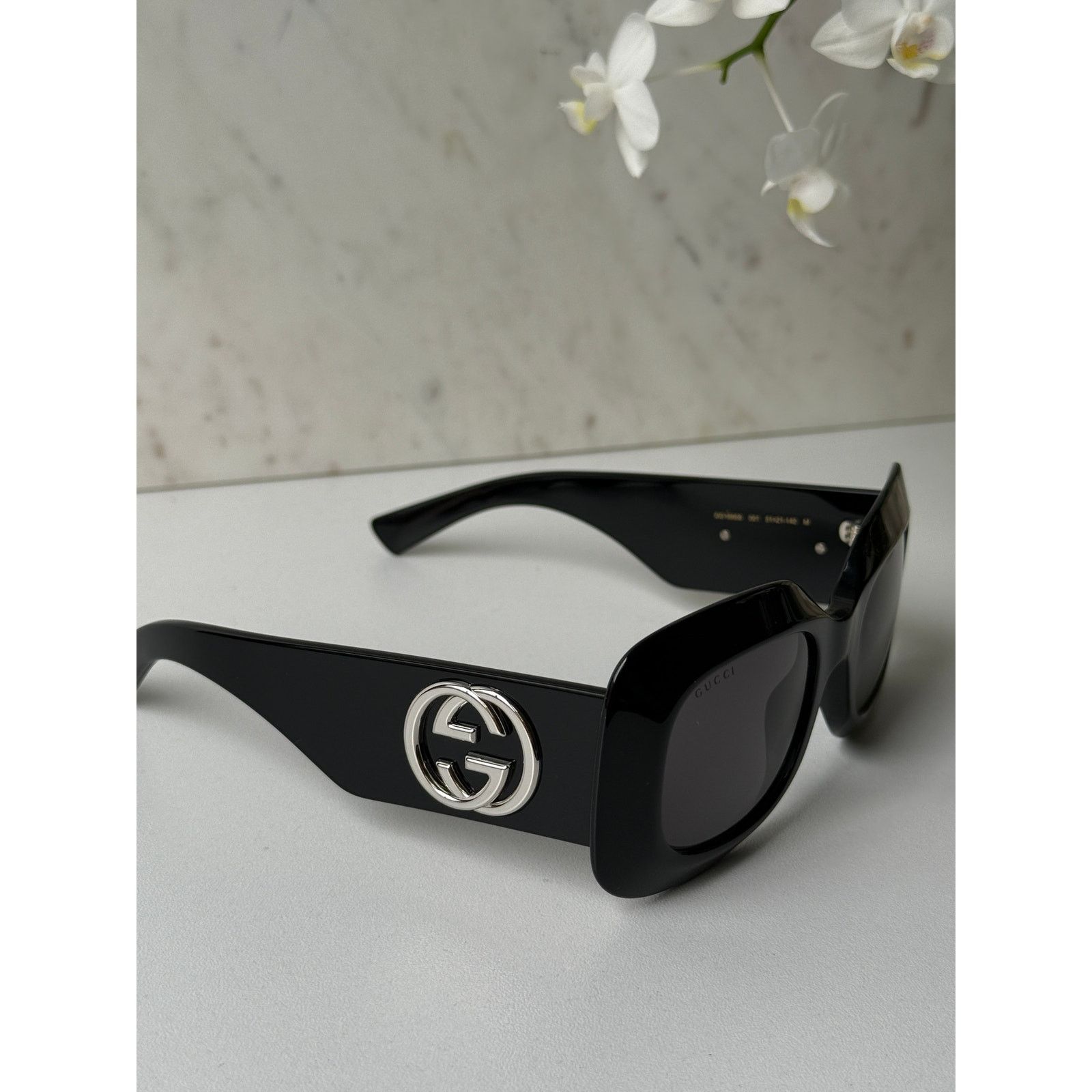 Gucci NEW Gucci GG1695S Black Thick Rim Square Logo Sunglasses Size ONE SIZE - 3 Thumbnail
