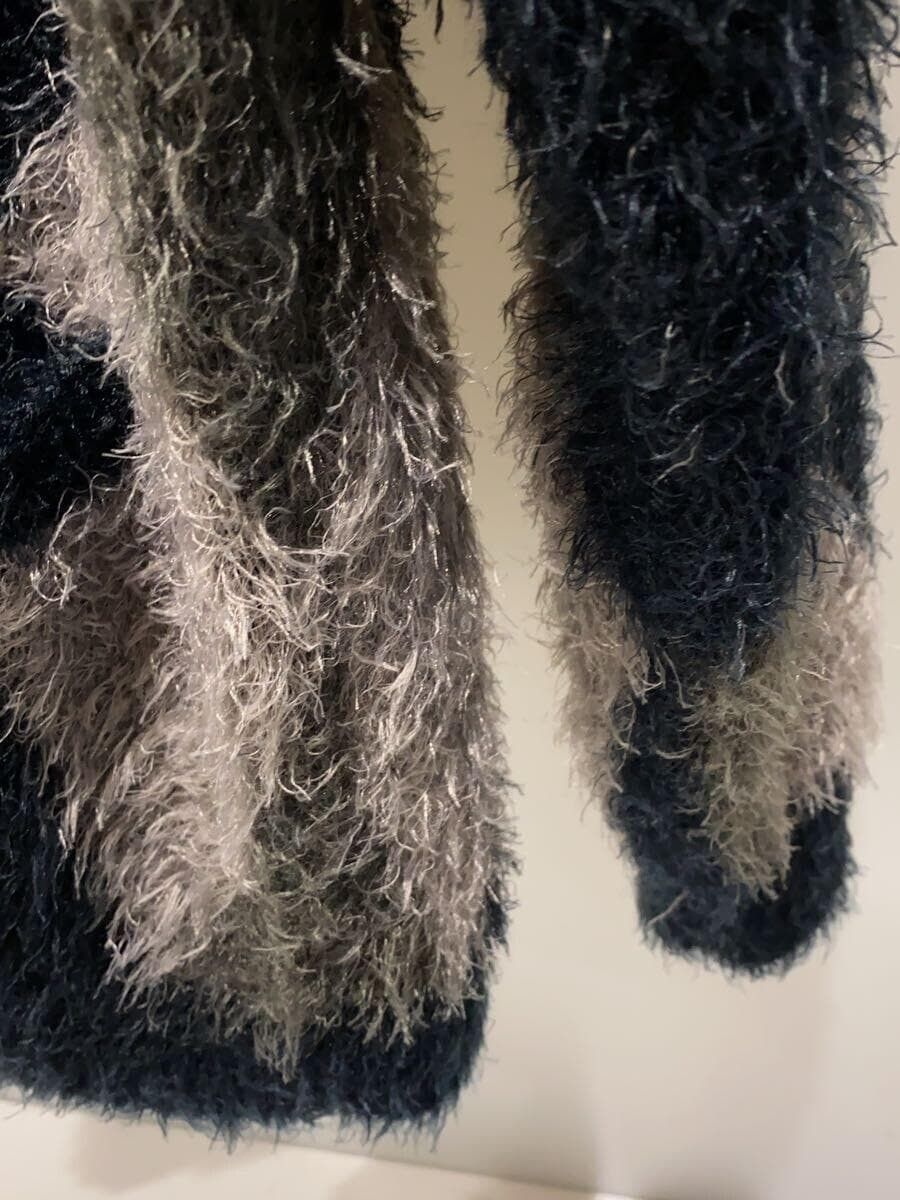 Number (N)ine Fuzzy Argyle Cardigan Size US XL / EU 56 / 4 - 6 Thumbnail
