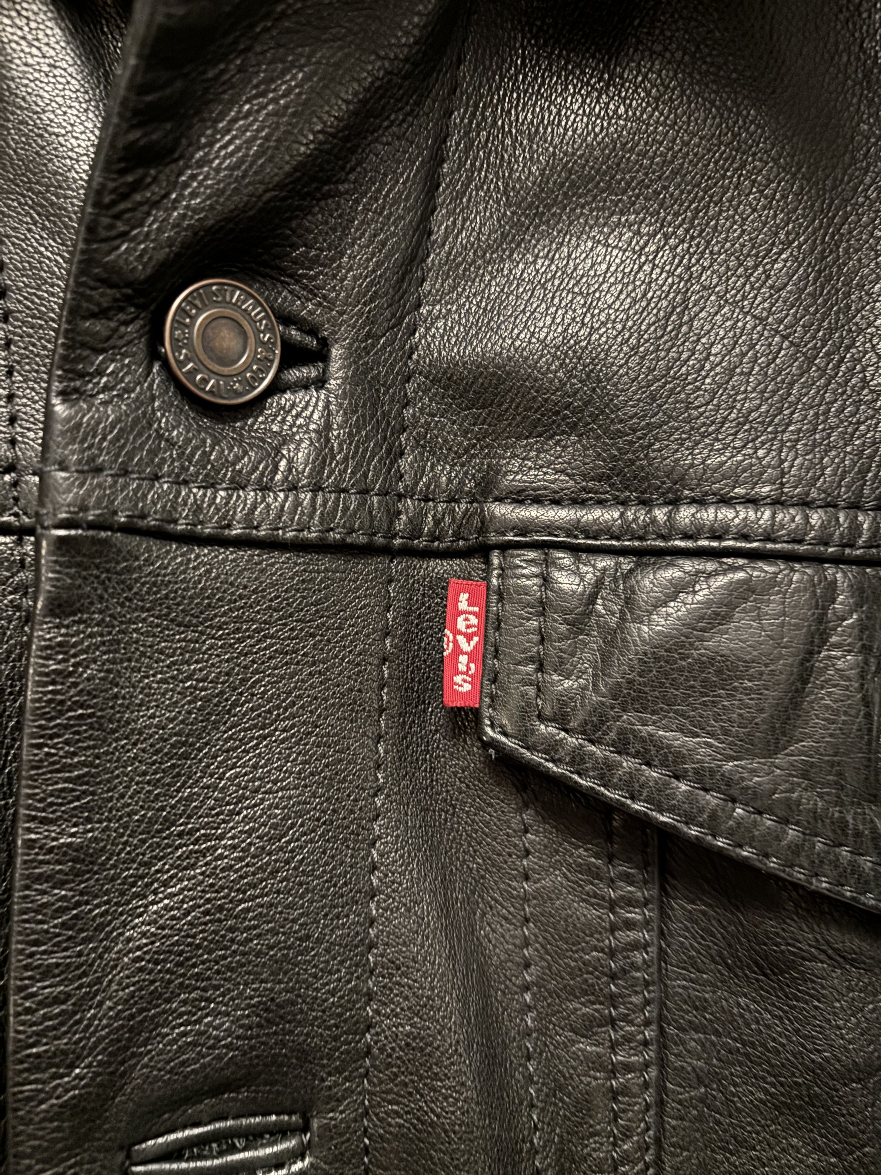 Levi's Levis Leather Jacket Type 3 Buffalo Leather Size US M / EU 48-50 / 2 - 3 Thumbnail