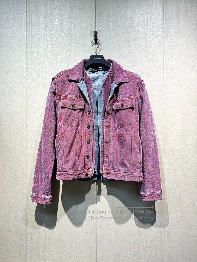 Y/Project Y/PROJECT Size S Pink Blue Washed Hollow Shoulder Sleeve De Size US S / EU 44-46 / 1 - 1 Thumbnail