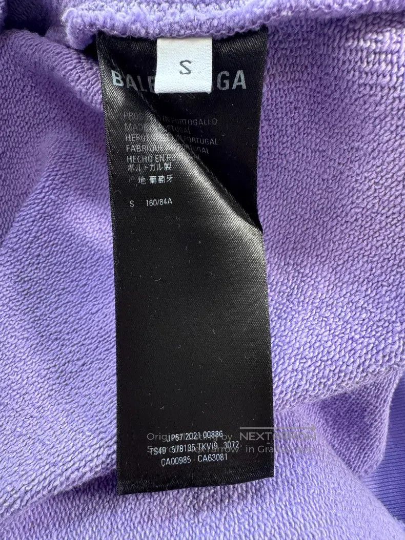 Balenciaga Balenciaga Lavender purple Coke embroidery hoodie Size US S / EU 44-46 / 1 - 6 Thumbnail