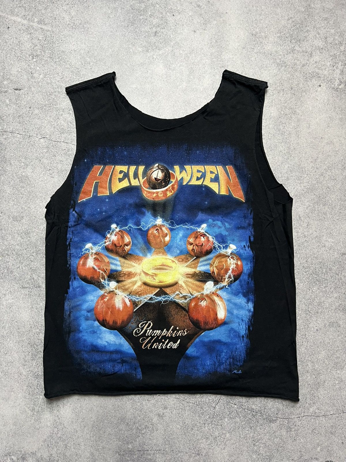 Band Tees 🎃Vintage Halloween Pumpkins United World Tour 2017 Y2K Tee Size US S / EU 44-46 / 1 - 1 Thumbnail