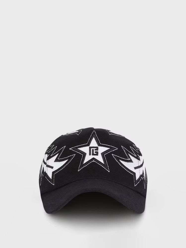Balmain o1y0426 Size : 7 1/8 / Hat / Cap in Black/White Size ONE SIZE - 2 Thumbnail