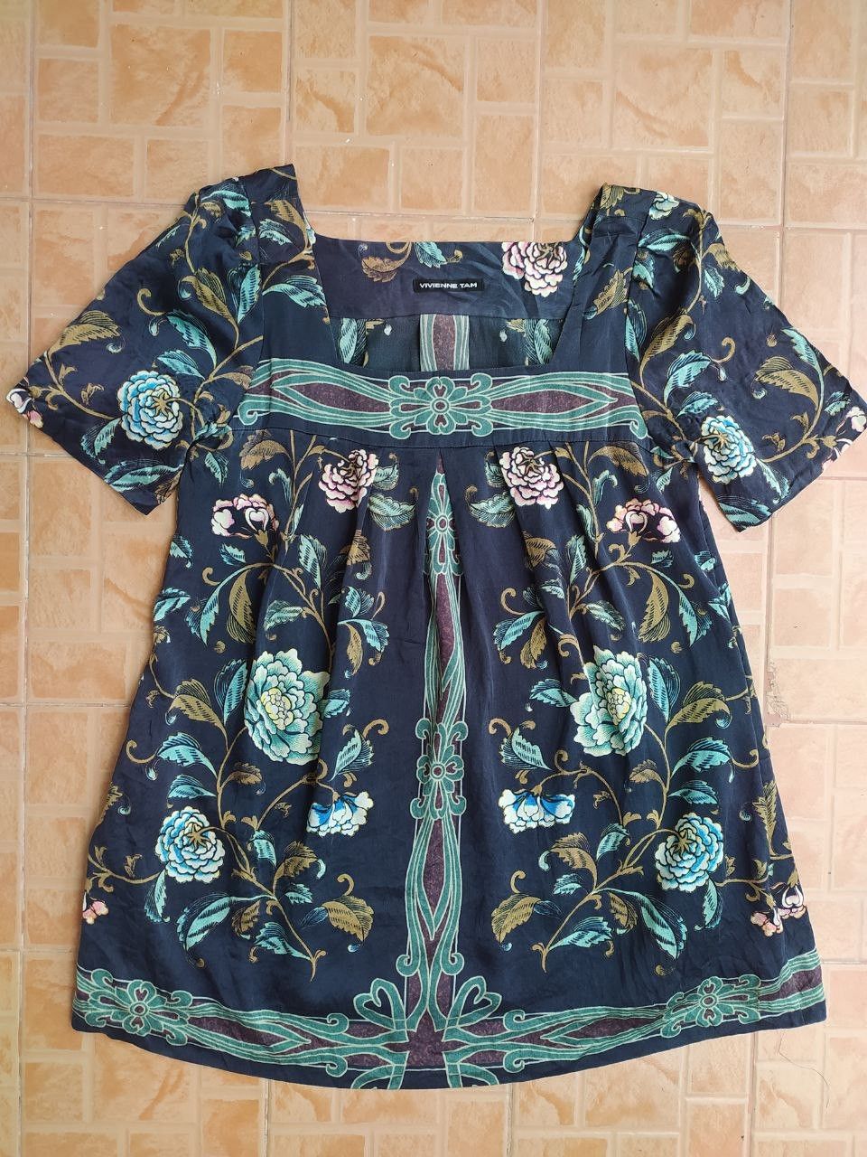 Vivienne Tam VIVIENNE TAM SILK FLORAL BLOUSE TOP Size S / US 4 / IT 40 - 2 Thumbnail