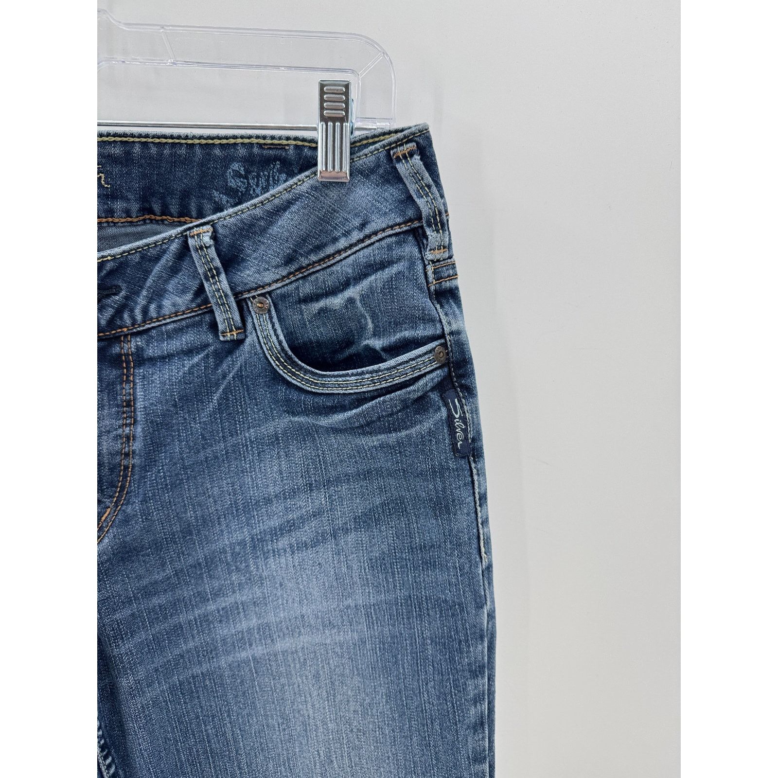 Silver Jeans Co. Silver suki bootcut jeans 32x37 western embroidered pocket Size 32" / US 10 / IT 46 - 5 Thumbnail