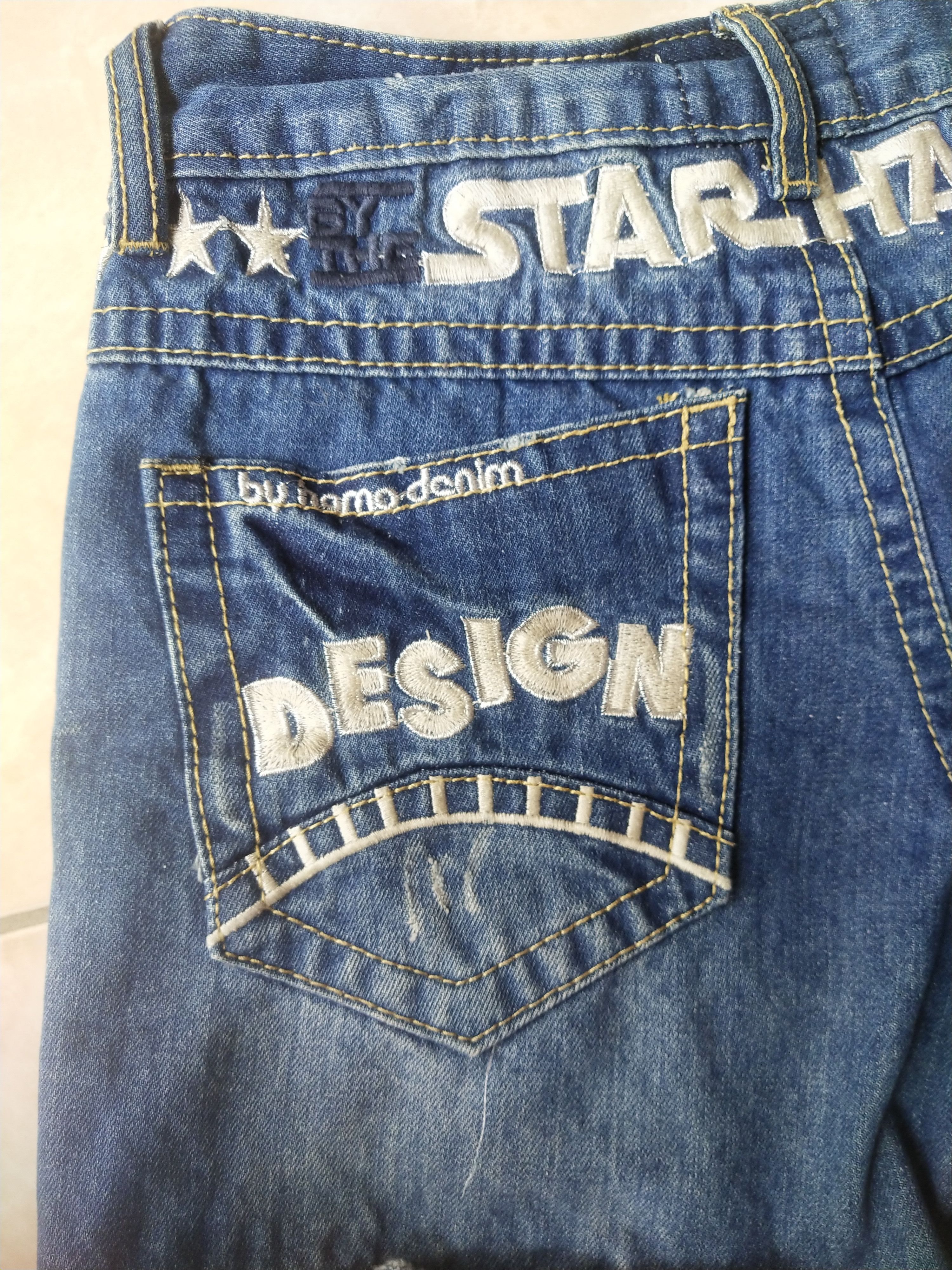 Japanese Brand Hamo Denim Vintage Japanese Patch Shorts Rare Y2K Embroidery Size 30" / US 8 / IT 44 - 3 Thumbnail