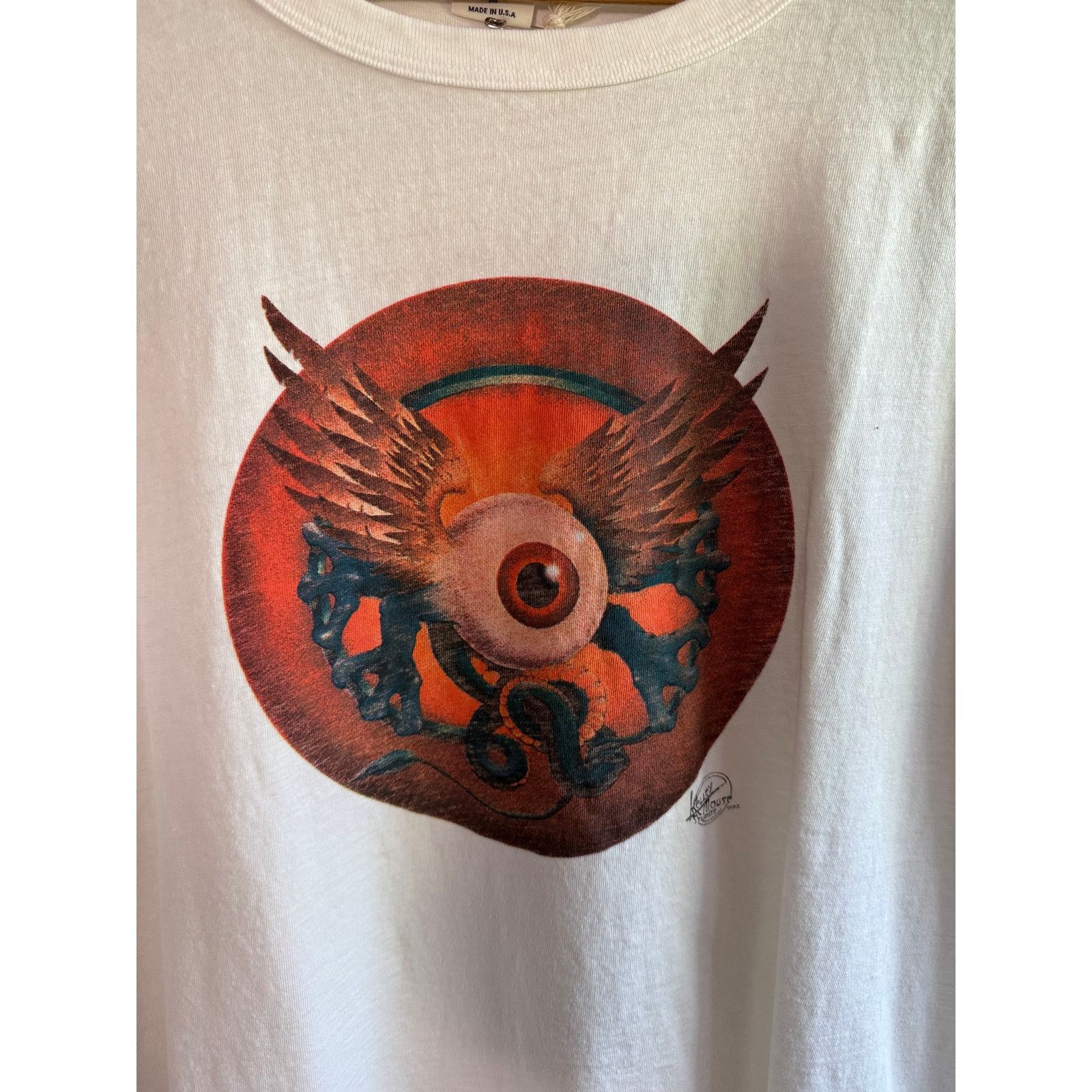 RE/DONE RE/DONE Eyeball Graphic Classic Men's Tee Size Medium NWT Size US M / EU 48-50 / 2 - 2 Thumbnail
