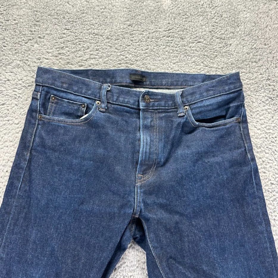 Uniqlo Slim Fit Jeans Uniqlo Mens Slim Straight Jeans 34x30 Dark