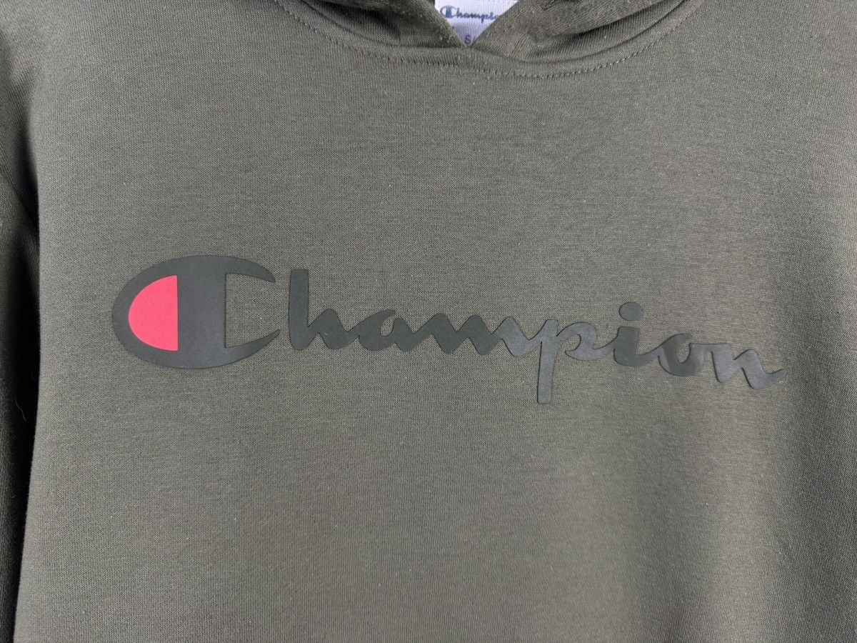 Champion Champion Men’s Hoodie Olive Green Logo Pullover Sweatshirt Size US S / EU 44-46 / 1 - 6 Thumbnail