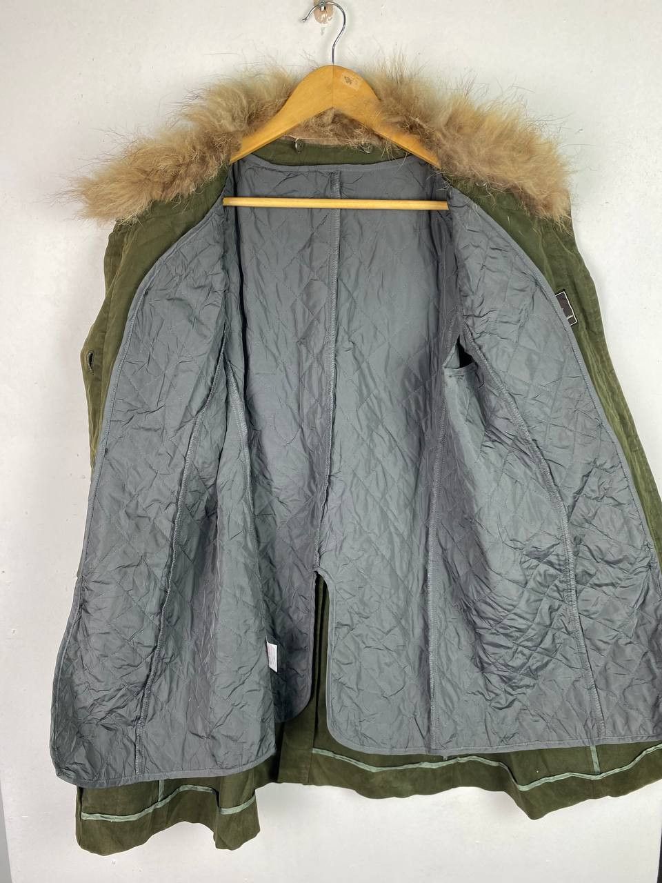 Japanese Brand naoko hamajima green army jacket faux fur collar Size M / US 6-8 / IT 42-44 - 7 Thumbnail