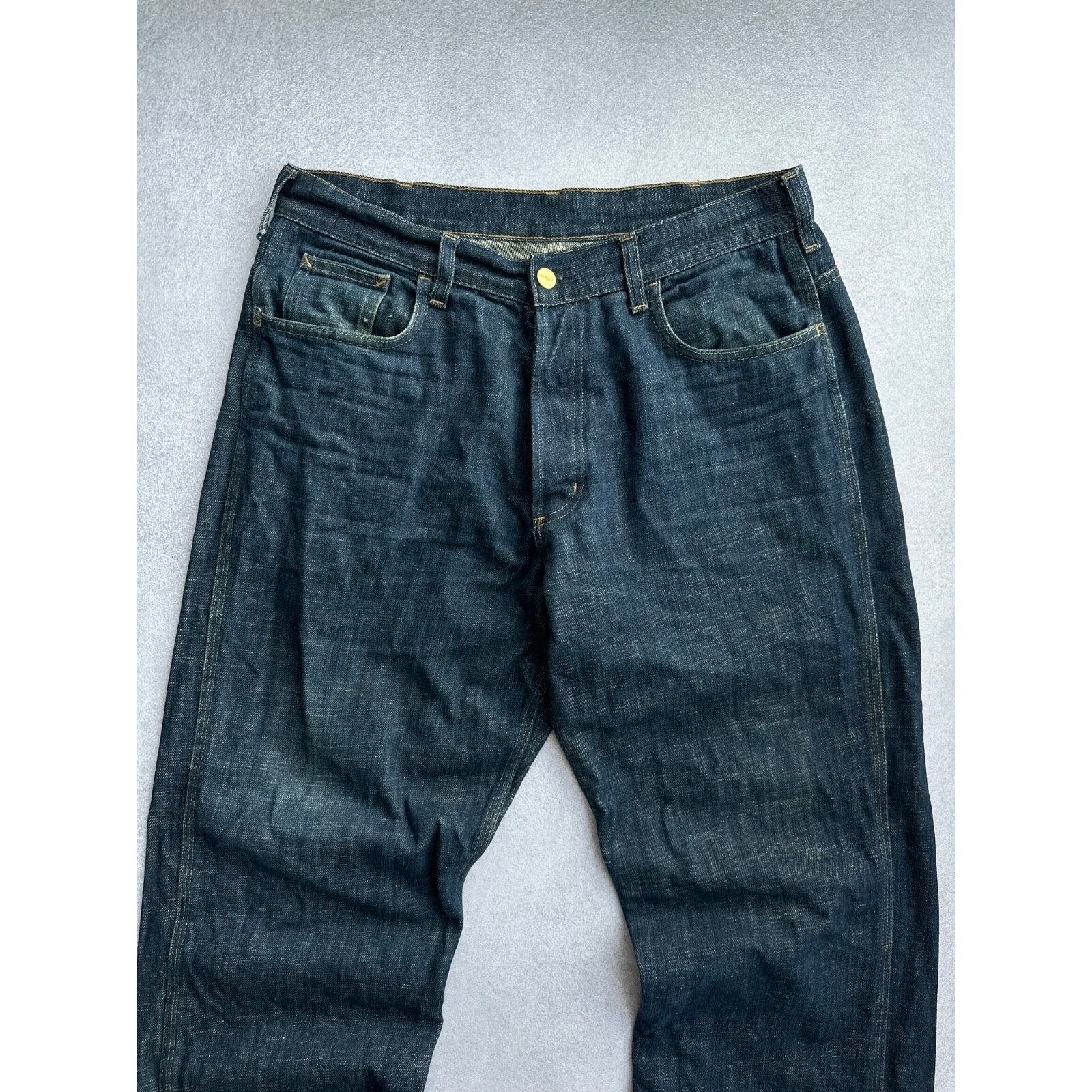 Carhartt VTG Carhartt Dirty Denim Baggy Staff Pant Jeans Size US 34 / EU 50 - 8 Thumbnail