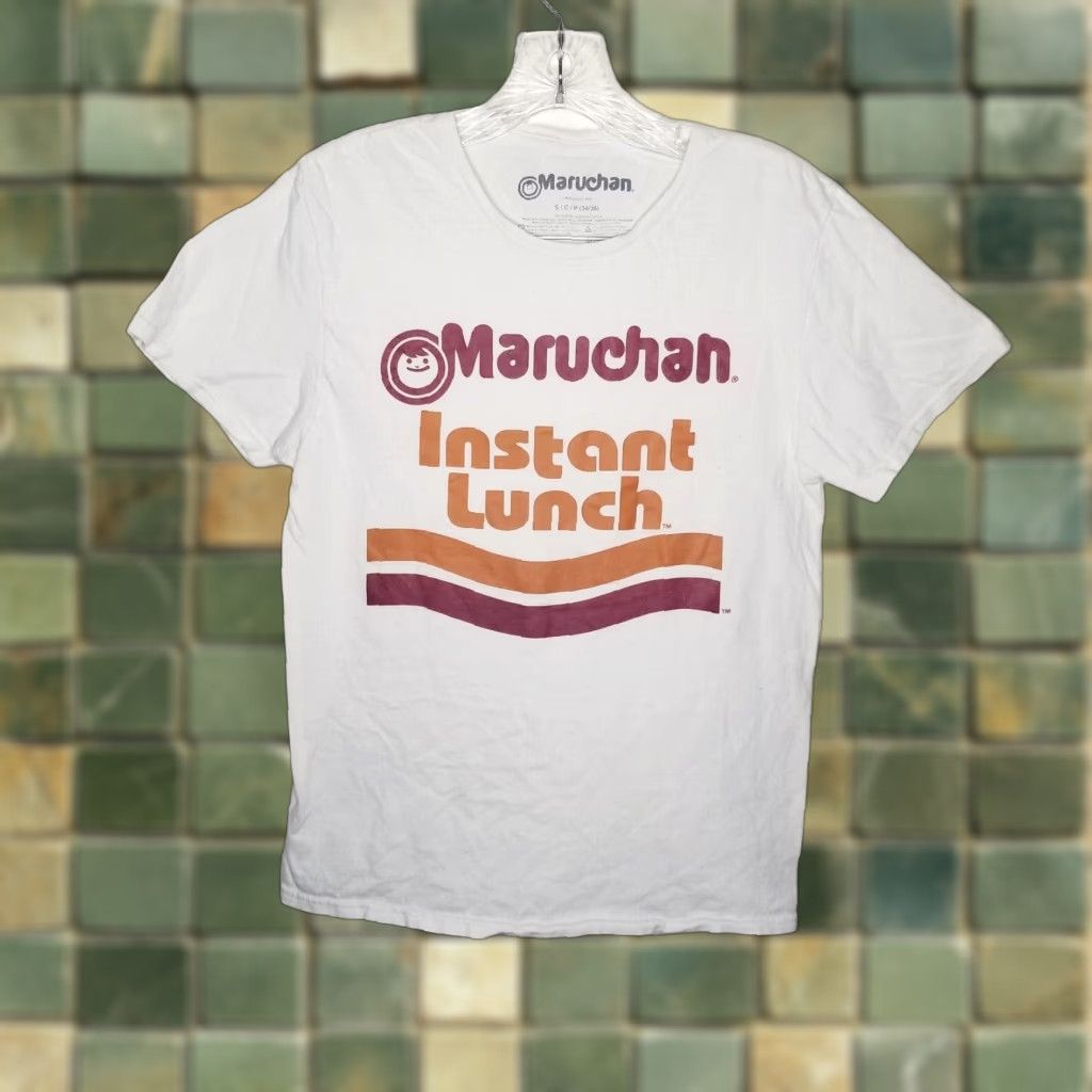 Vintage MARUCHAN White Instant Lunch T-Shirt Short Sleeve Adult Small Mens Size S / US 4 / IT 40 - 1 Thumbnail