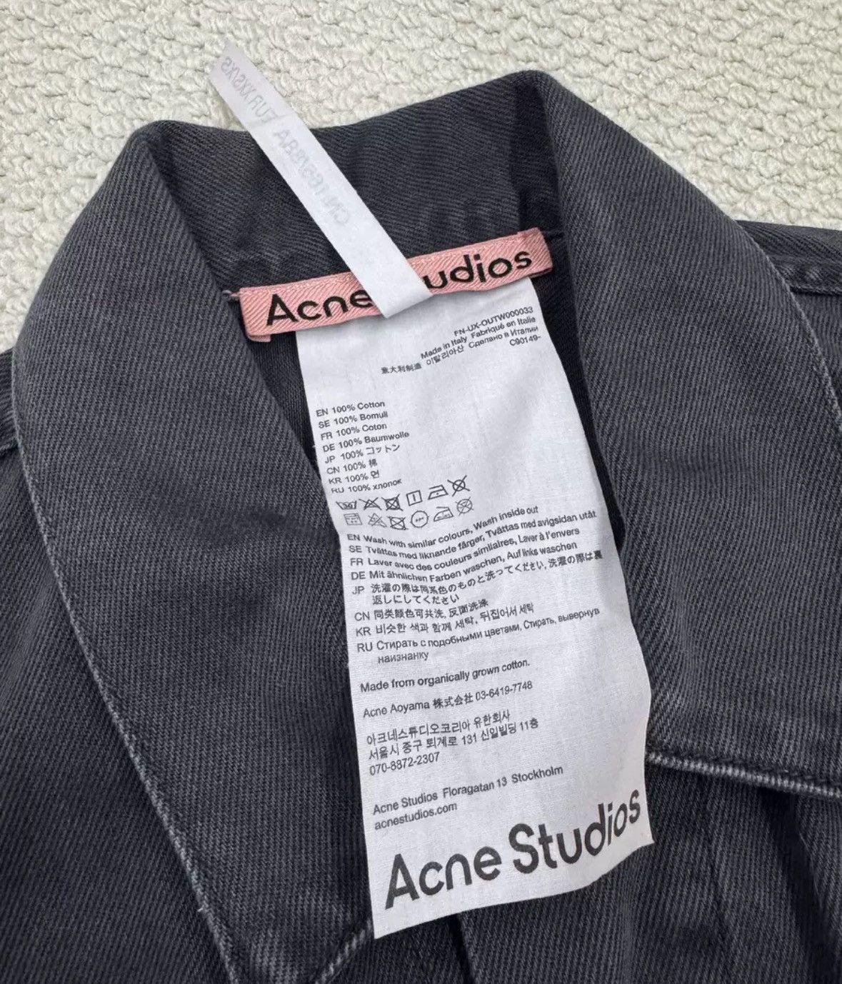 Acne Studios Acne studios Black denim jacket 2412-Nextarrow Size US XS / EU 42 / 0 - 9 Thumbnail