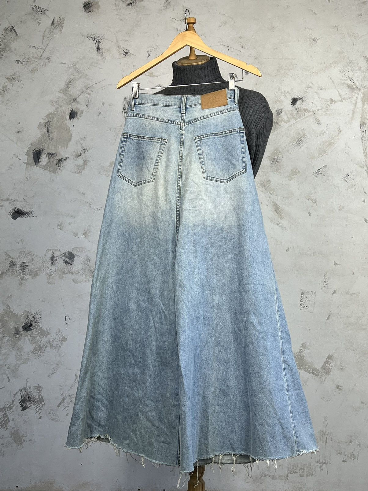 Cheap Monday Vintage Cheap Monday Wide-Leg Denim Culottes Size M - L Size 34" / US 12 / IT 48 - 2 Thumbnail