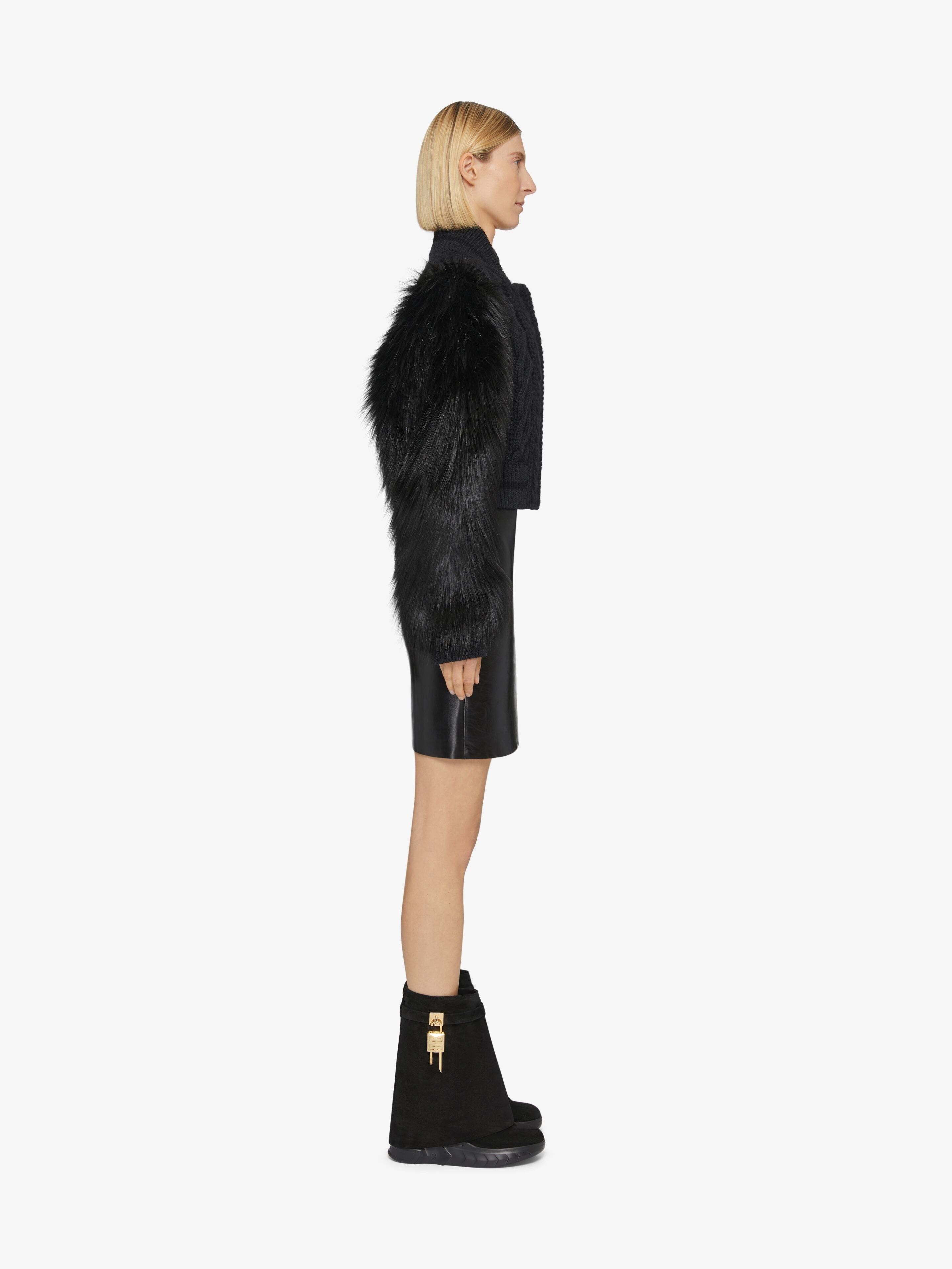 Givenchy o1srvl11e0525 Shark Lock Ankle Boots Biker Low Wedge Black Size US 6 / IT 36 - 2 Thumbnail