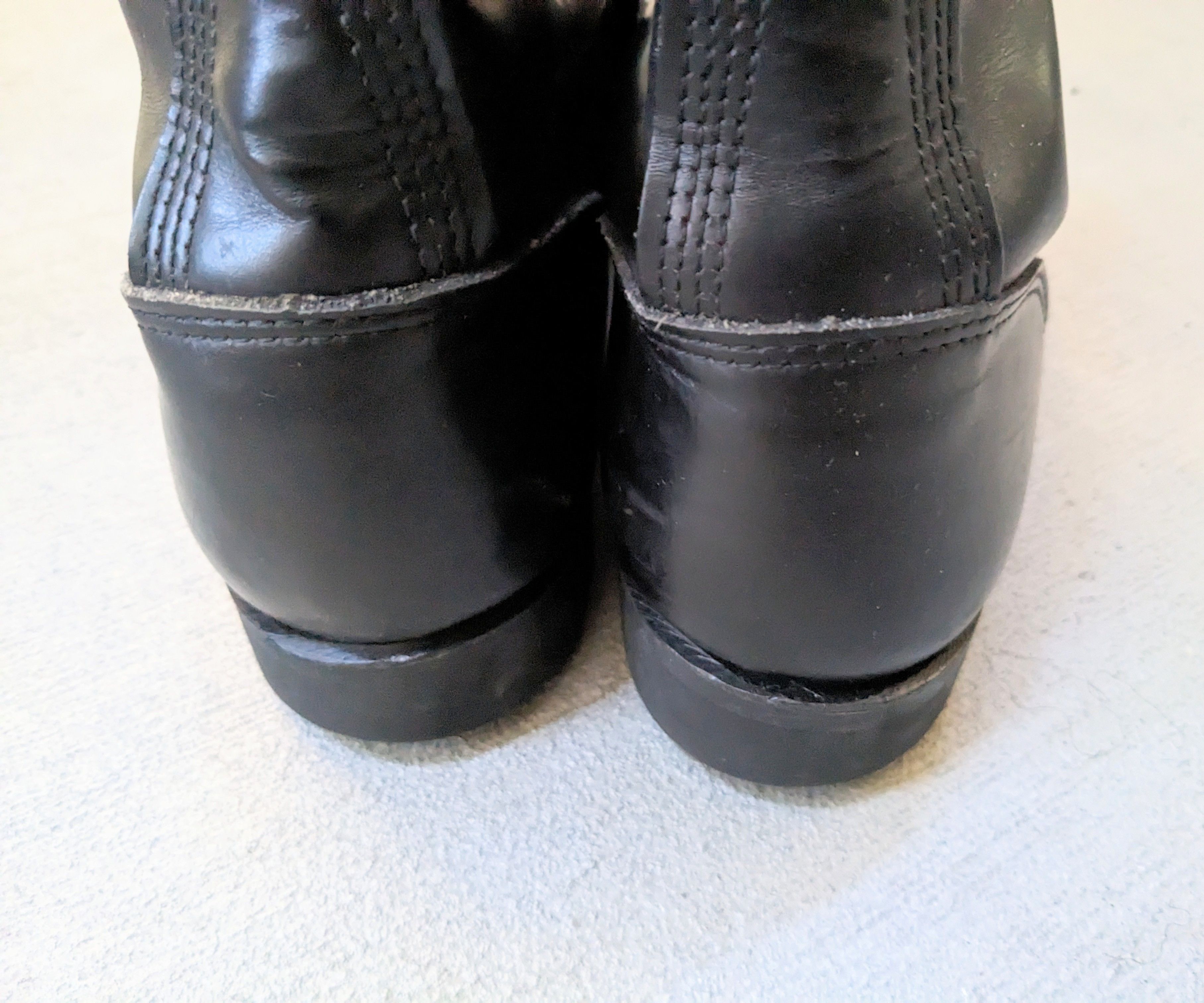 Vintage Vintage Combat Boots Black 8.5 Leather Biker Chunky Rubber Size US 8.5 / EU 41-42 - 14 Thumbnail