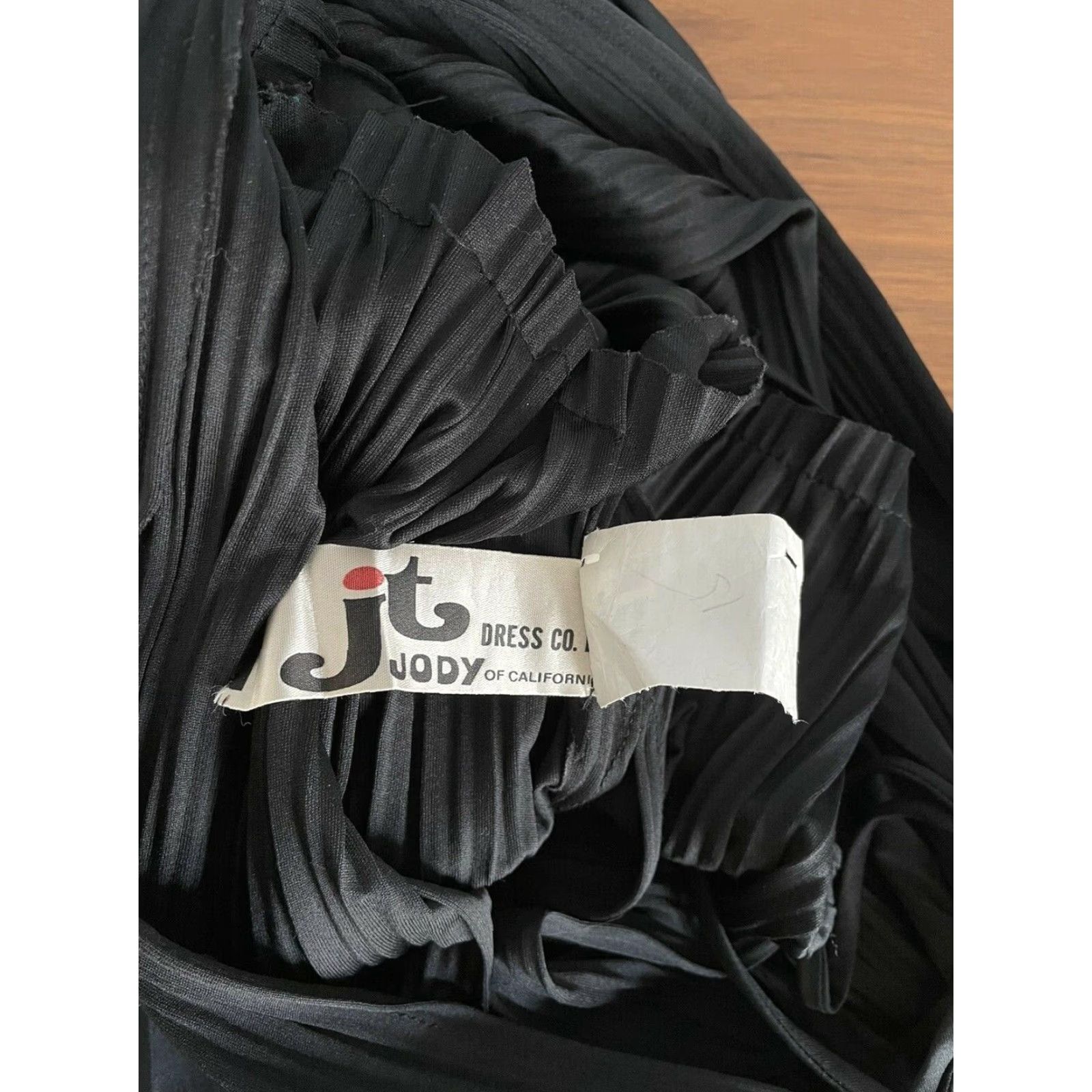 Vintage VINTAGE Jody T of California Maxi Dress Black Grecian Disco 70s S/M Womens 1970s Vintage Look Size S / US 4 / IT 40 - 7 Thumbnail
