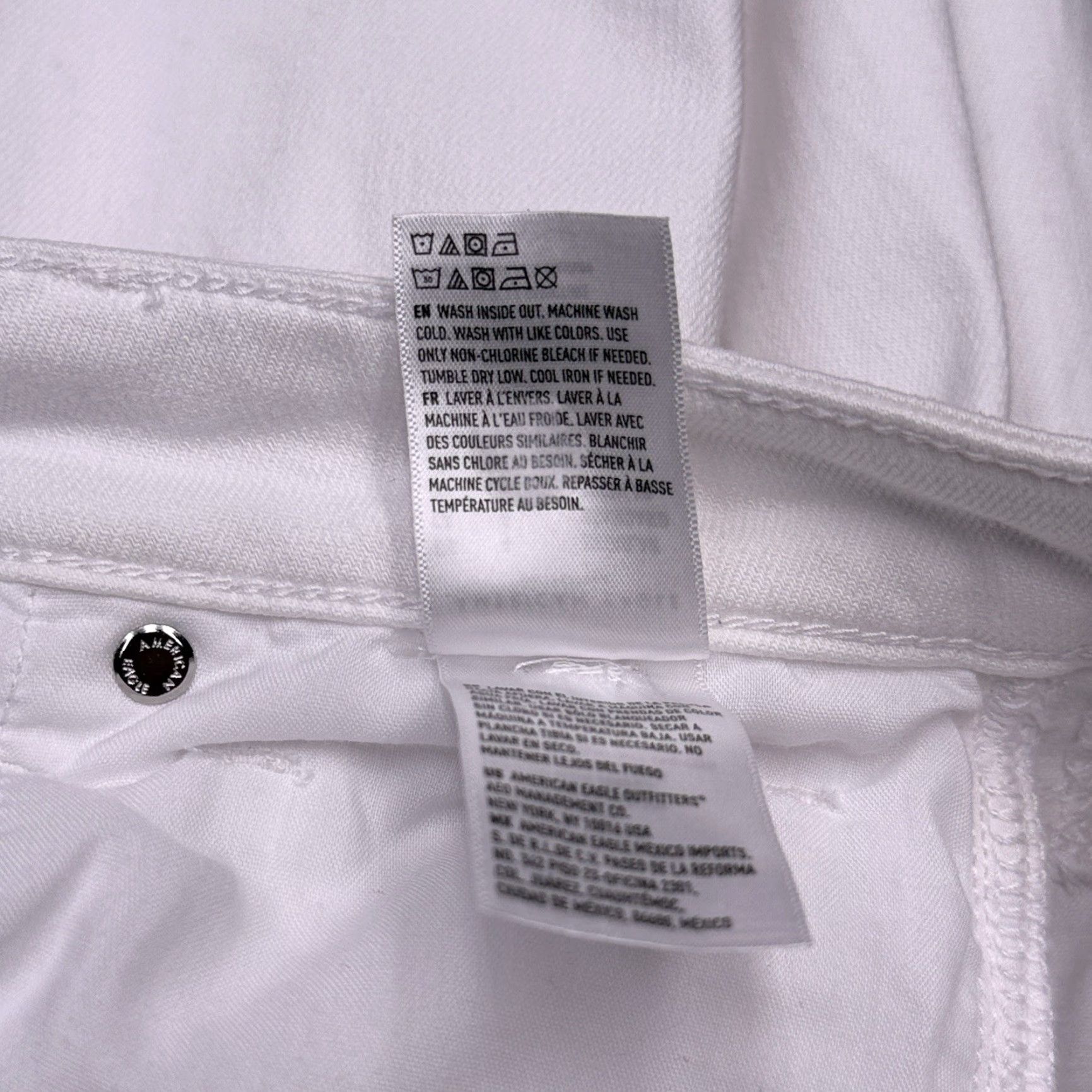 American Eagle Outfitters American Eagle Outfitters Mom Jeans Womens 4 Regular White High Rise Stretch Denim Jeans Regular White High Rise 4 Womens Size 27" / US 4 / IT 40 - 7 Thumbnail