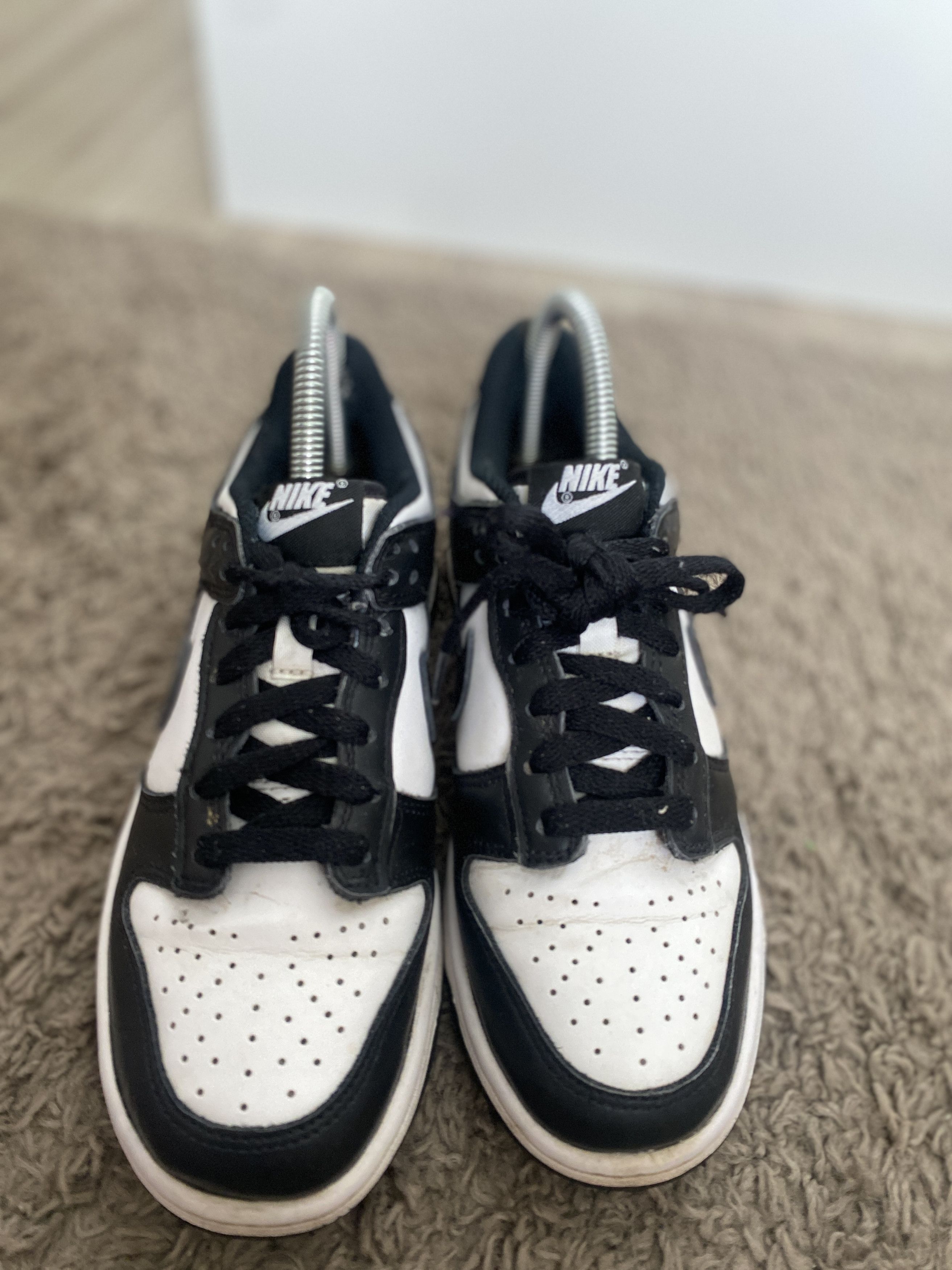 Nike Nike Dunk Low Panda Black White sneakers shoes Size US 5 / IT 35 - 2 Thumbnail
