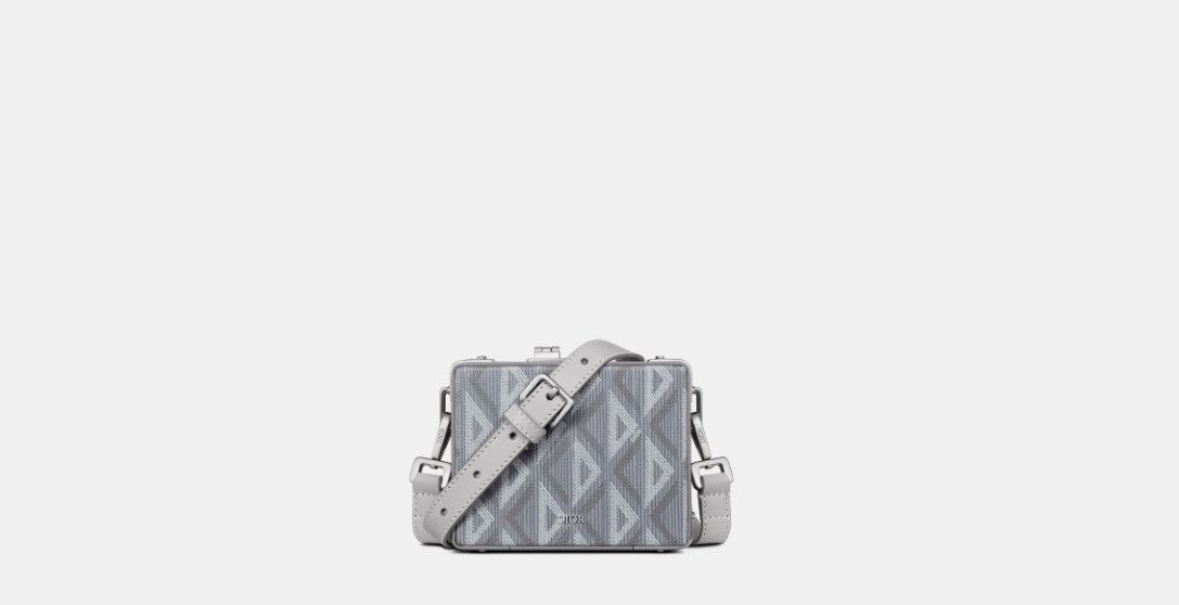 Dior o1w1db10325 2LXCA0 Size: OS / Lock Micro Case in Grey Size ONE SIZE - 1 Thumbnail