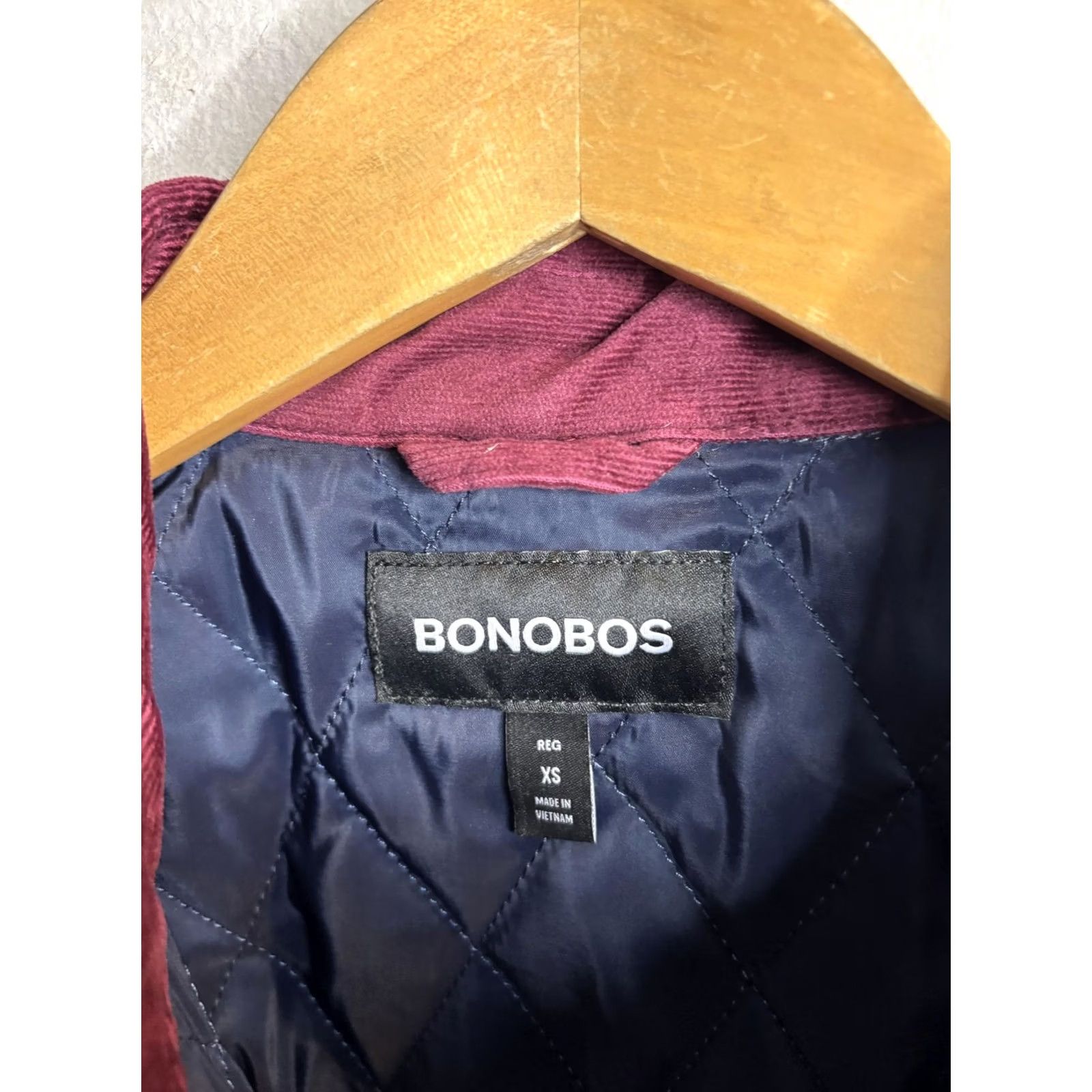 Bonobos Bonobos Mens XS Corduroy Jacket Maroon Quilted Lined Snap Front Shacket Pockets Jacket Mens XS Maroon Quilted Lined Pockets Bonobos Corduroy Jacket Size US XS / EU 42 / 0 - 3 Thumbnail