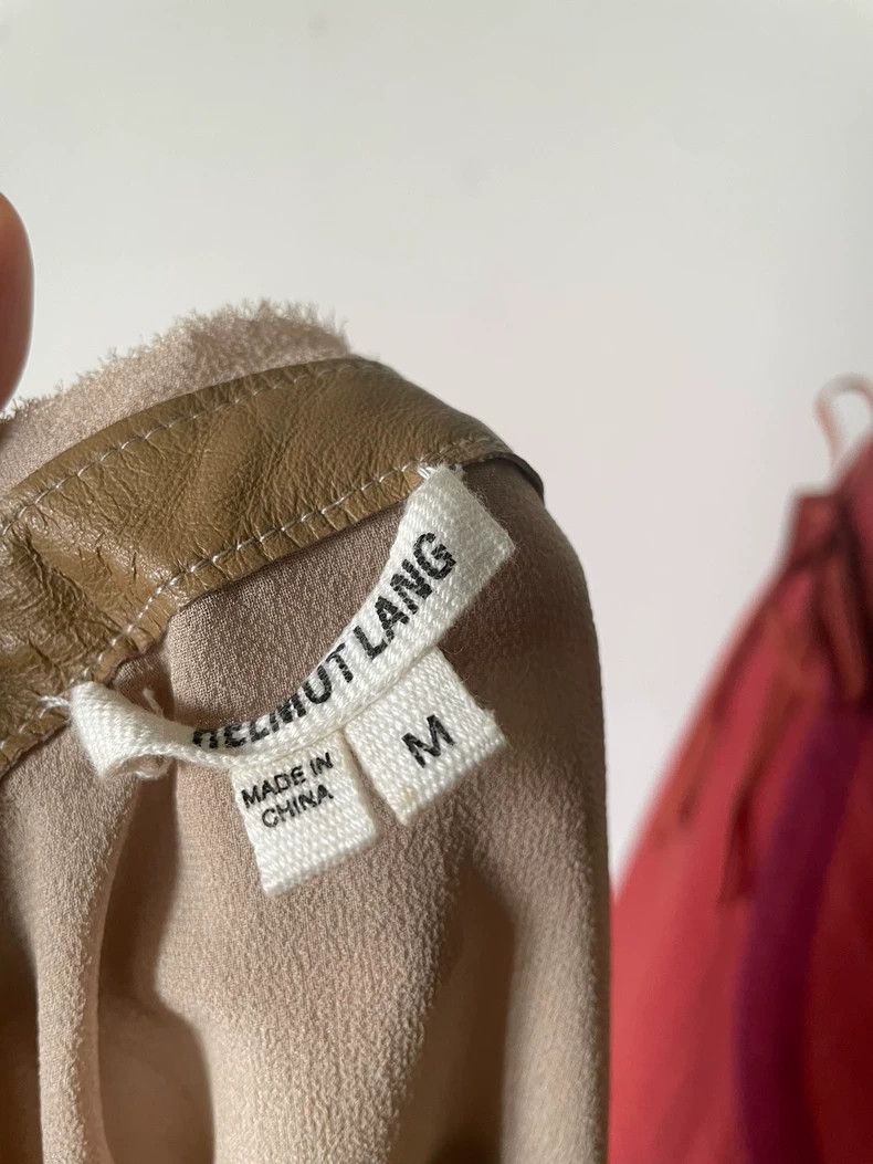 Helmut Lang HELMUT LANG Lotus-colored silk sheepskin jacket Size M / US 6-8 / IT 42-44 - 7 Thumbnail