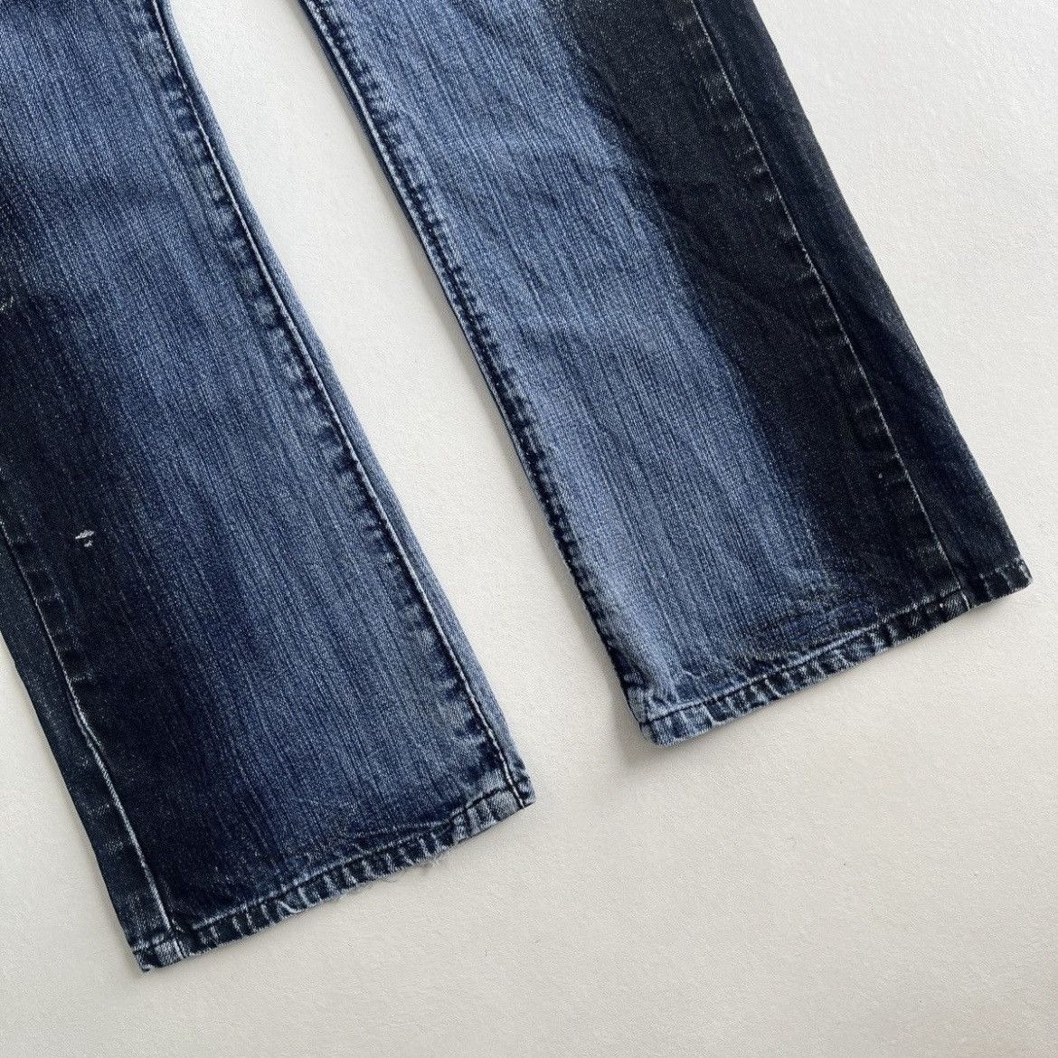 Japanese Brand Semantic Design Whiskered Flared Jeans Size US 30 / EU 46 - 6 Thumbnail