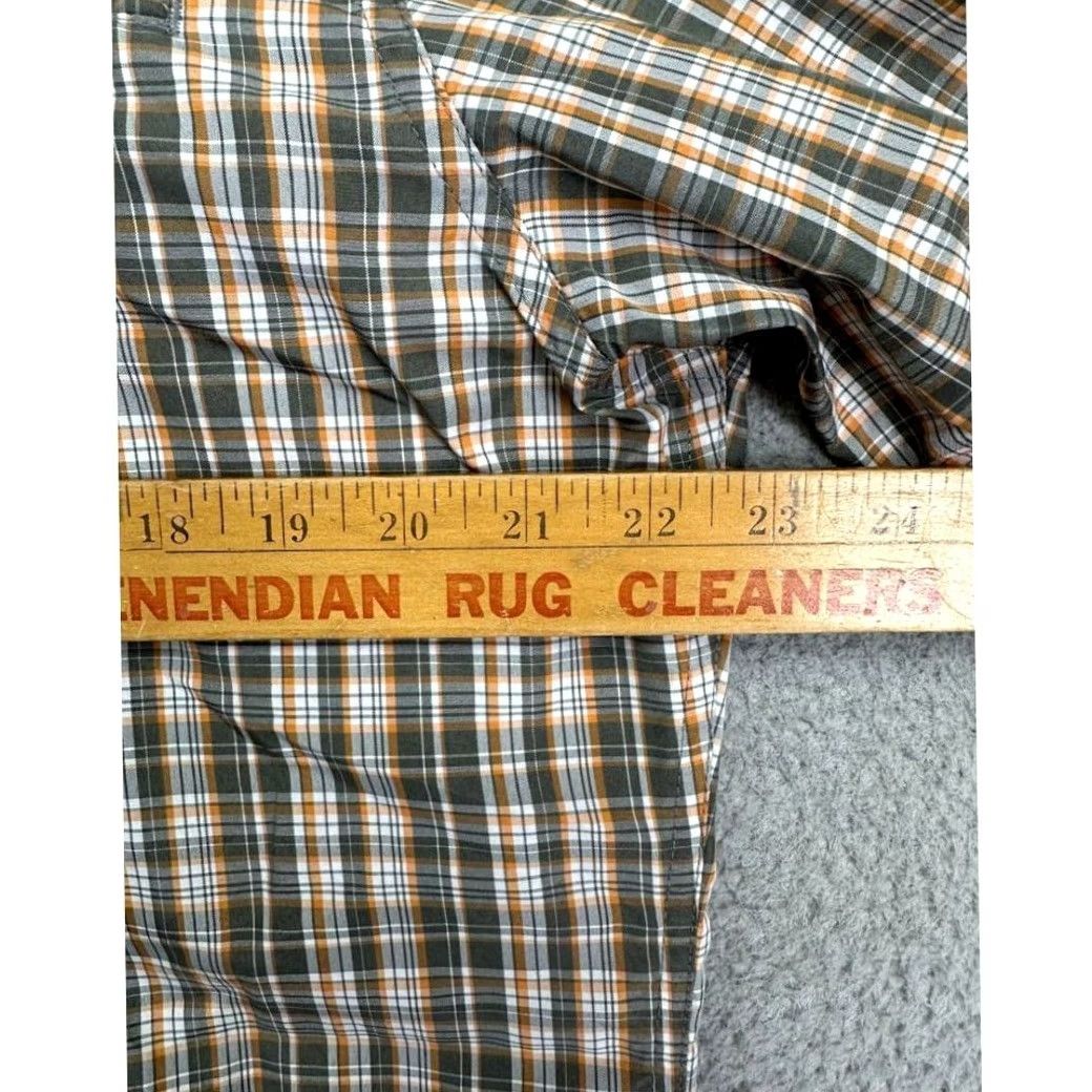 Eddie Bauer Eddie Bauer Button Up Shirt Mens Medium Green Plaid Nylon Blend Hiking Outdoor Shirt Size US M / EU 48-50 / 2 - 6 Thumbnail