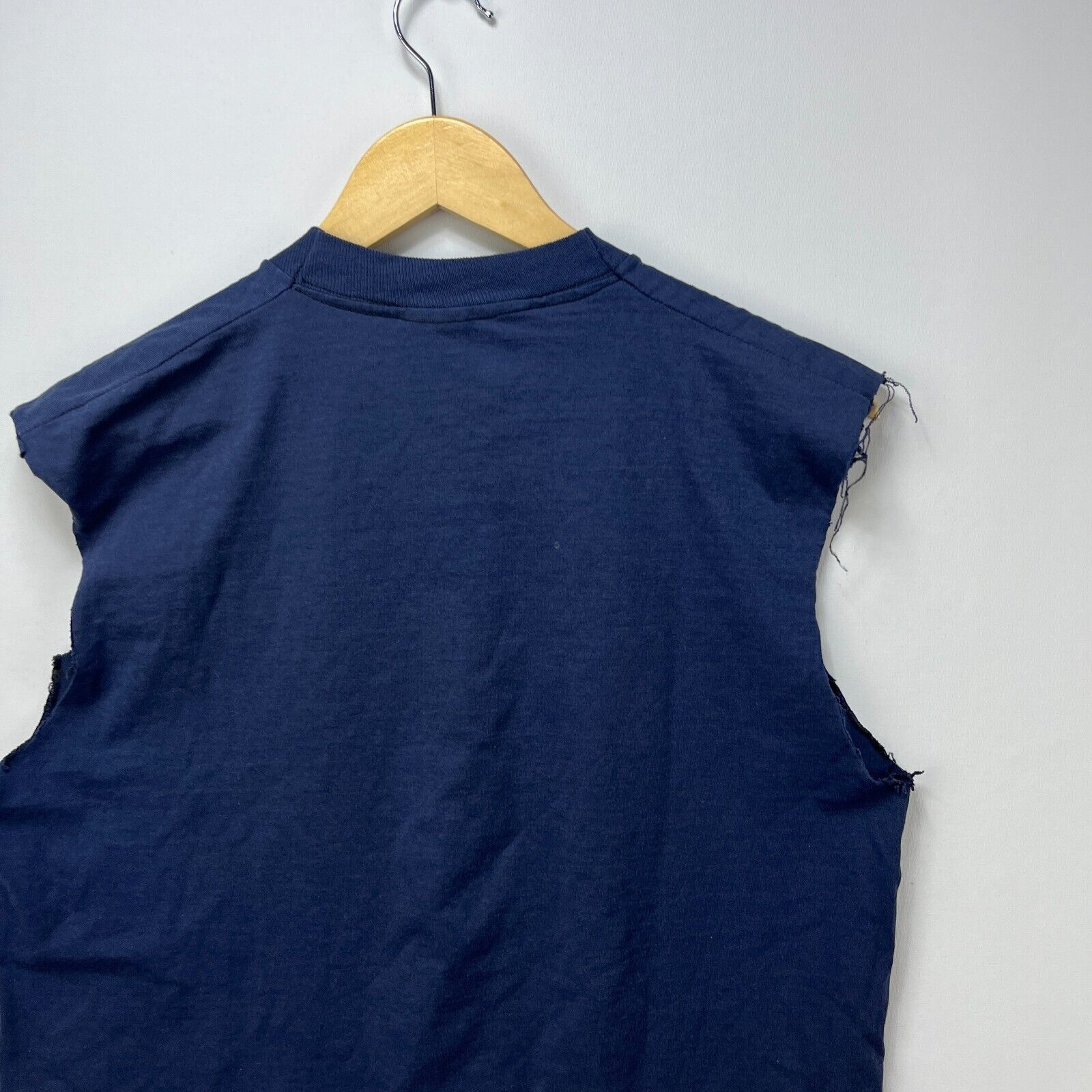 Fruit Of The Loom × Vintage Vintage '90s Skull Biker Style Sun Faded Large Single Stitch Size US L / EU 52-54 / 3 - 9 Thumbnail