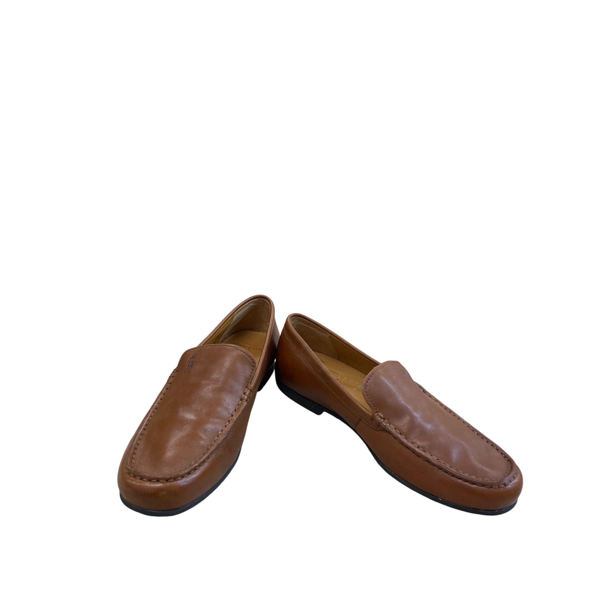 Polo Ralph Lauren Polo Ralph Lauren Allon Mens Brown Leather Slip-On Loafers S Size US 7.5 / EU 40-41 - 1 Thumbnail