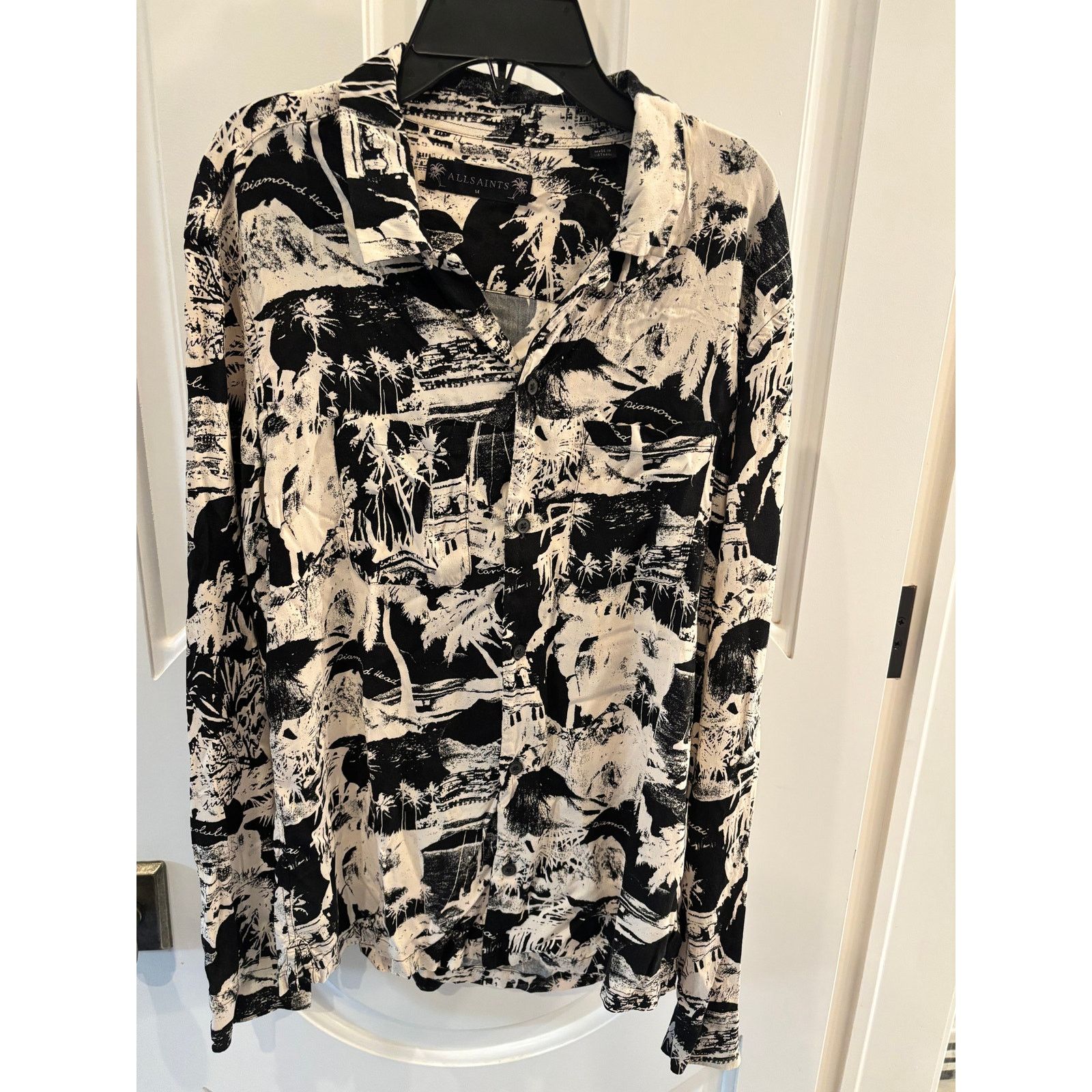 Allsaints Allsaints Mens Viscose Summer Shirt Size M Size US M / EU 48-50 / 2 - 1 Thumbnail