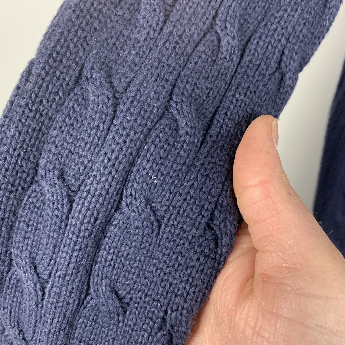 Ralph Lauren Sport Vintage Ralph Lauren Sport Cable Knit Cardigan Navy Blue XS Size XS / US 0-2 / IT 36-38 - 14 Thumbnail