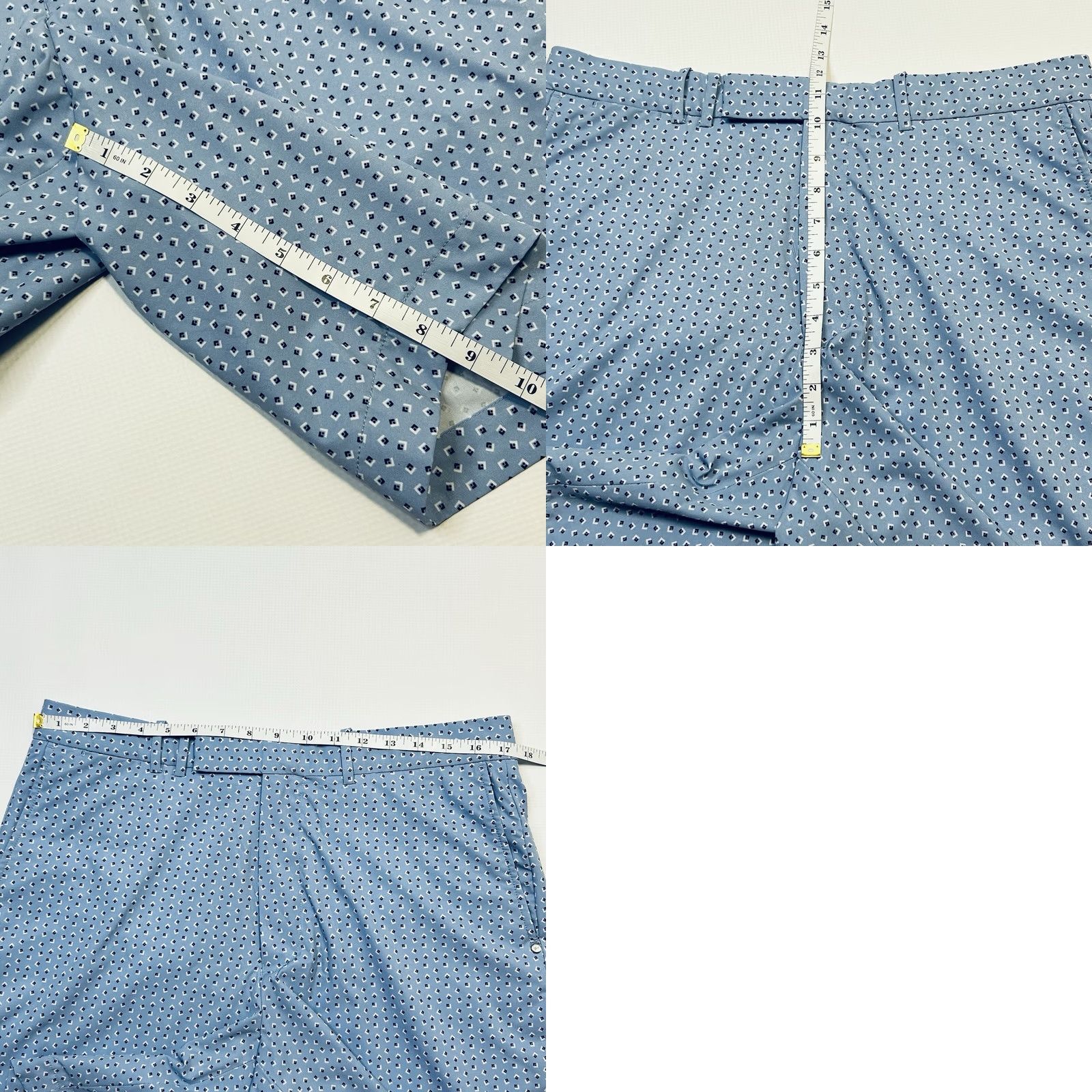RLX Ralph Lauren RLX Ralph Lauren Shorts Mens 34 Blue 9" Geometric Print Chino Sport Golf Size US 34 / EU 50 - 9 Thumbnail