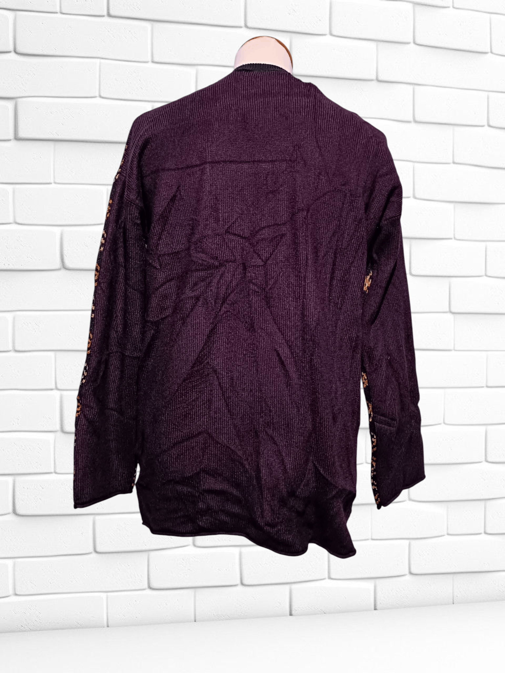 GU × Undercover GU Undercover Collaboration Checkered Acrylic Knit Tunic Size M / US 6-8 / IT 42-44 - 4 Thumbnail