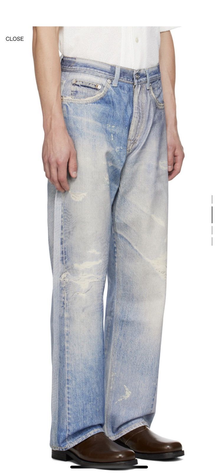Our Legacy Our legacy 3d print denim Grailed