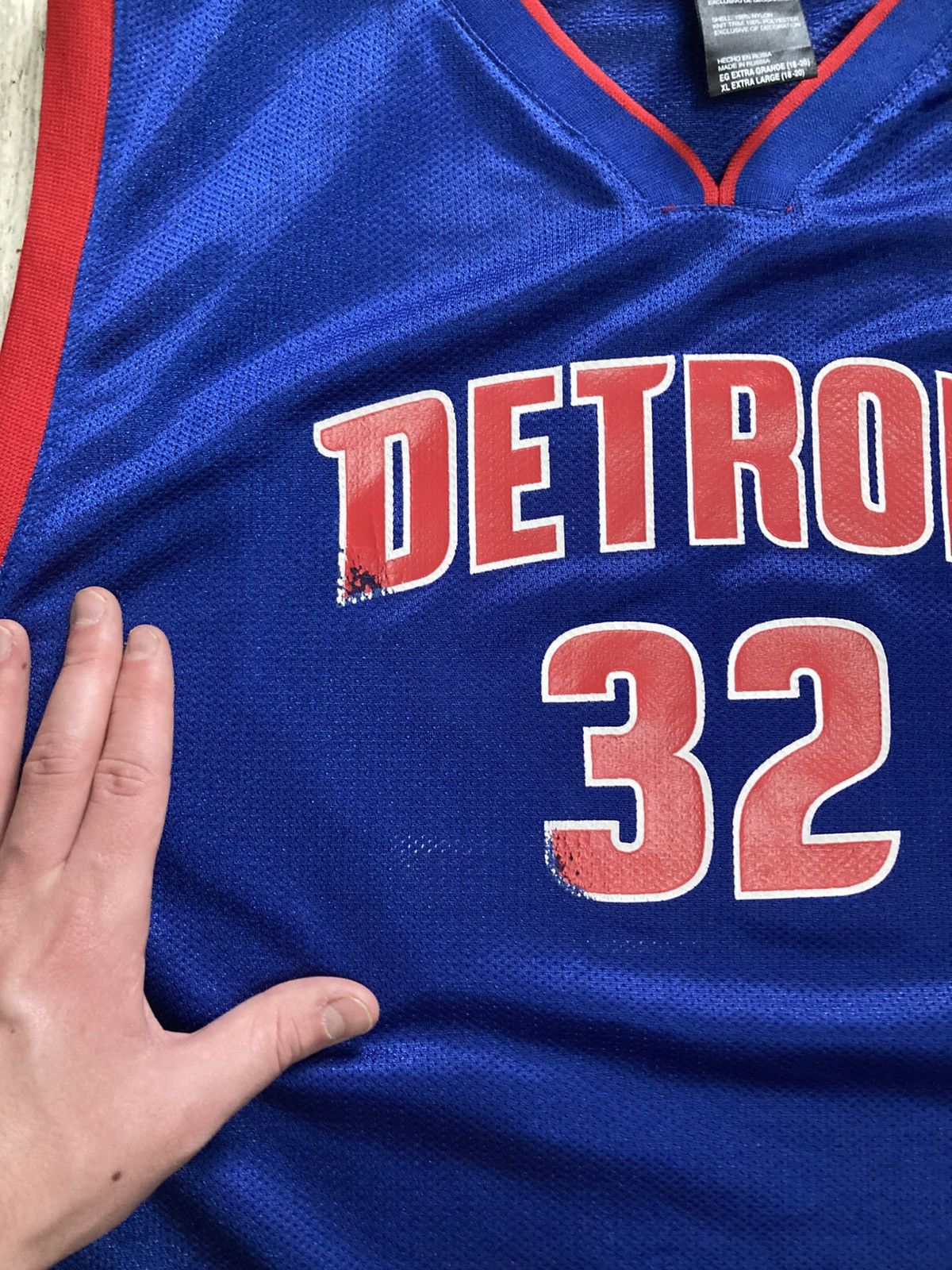 NBA × Reebok × Vintage Vintage Reebok Detroit pistons Hamilton Jersey S y2k 90’s Size US S / EU 44-46 / 1 - 10 Thumbnail