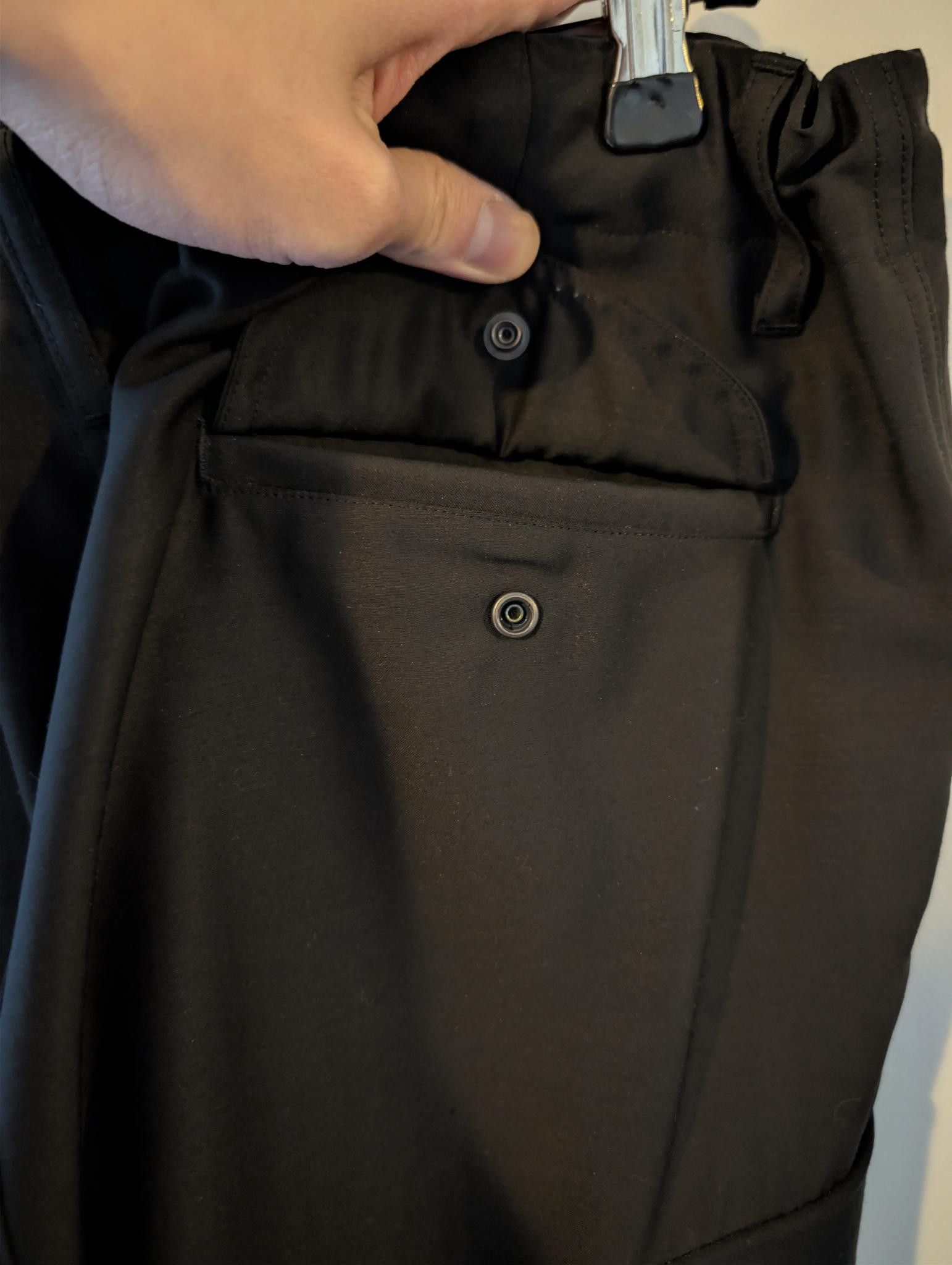 Graphpaper Wool Cupro Military Cargo Pants #BLACK [GM241-40077] Size US 32 / EU 48 - 7 Thumbnail
