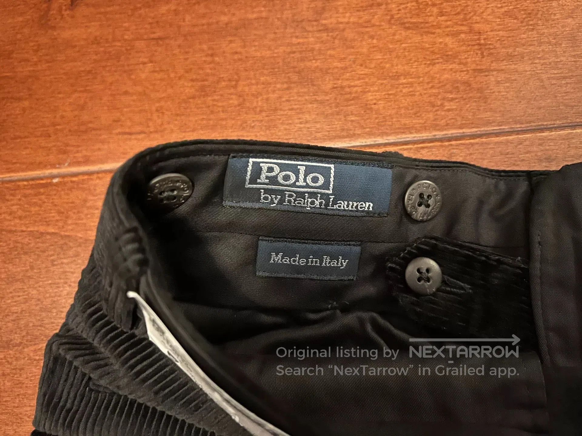 RRL Ralph Lauren POLO Ralph Lauren RRL Black Corduroy Trousers. Size US 33 - 5 Thumbnail