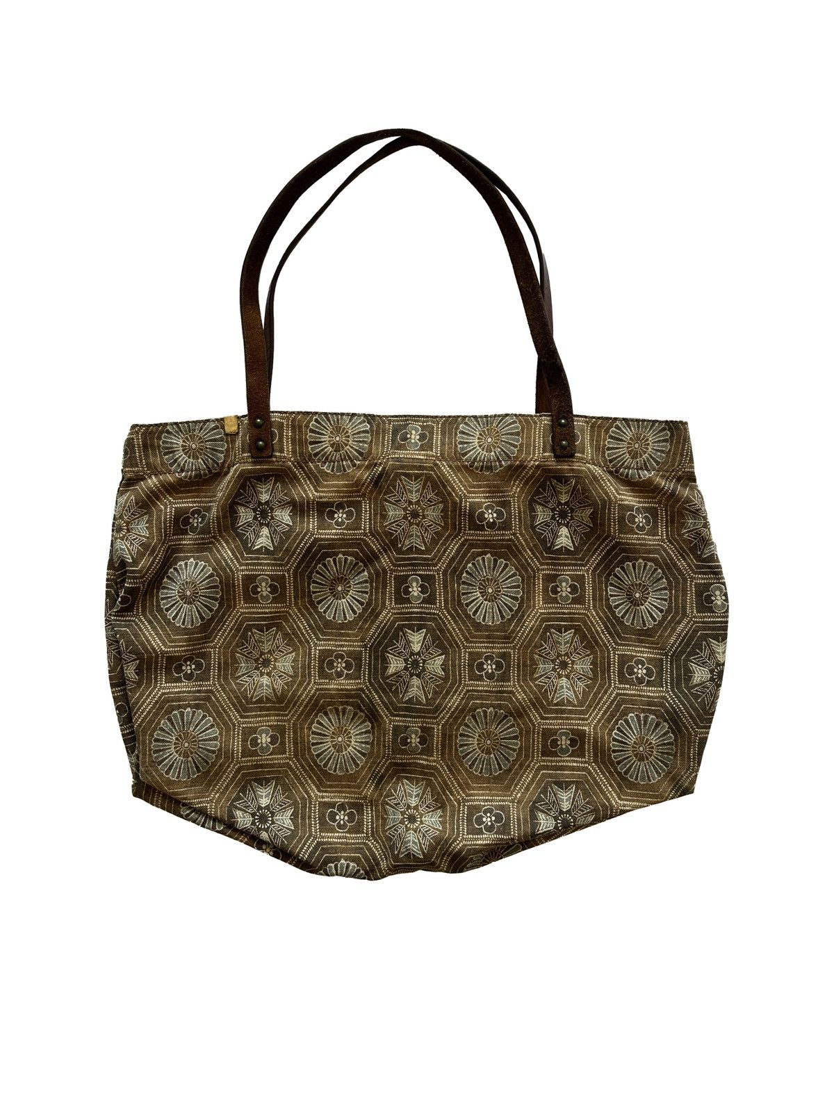 image of Visvim Ss12 Kayenta Flora Tote (L) in Brown, Men's