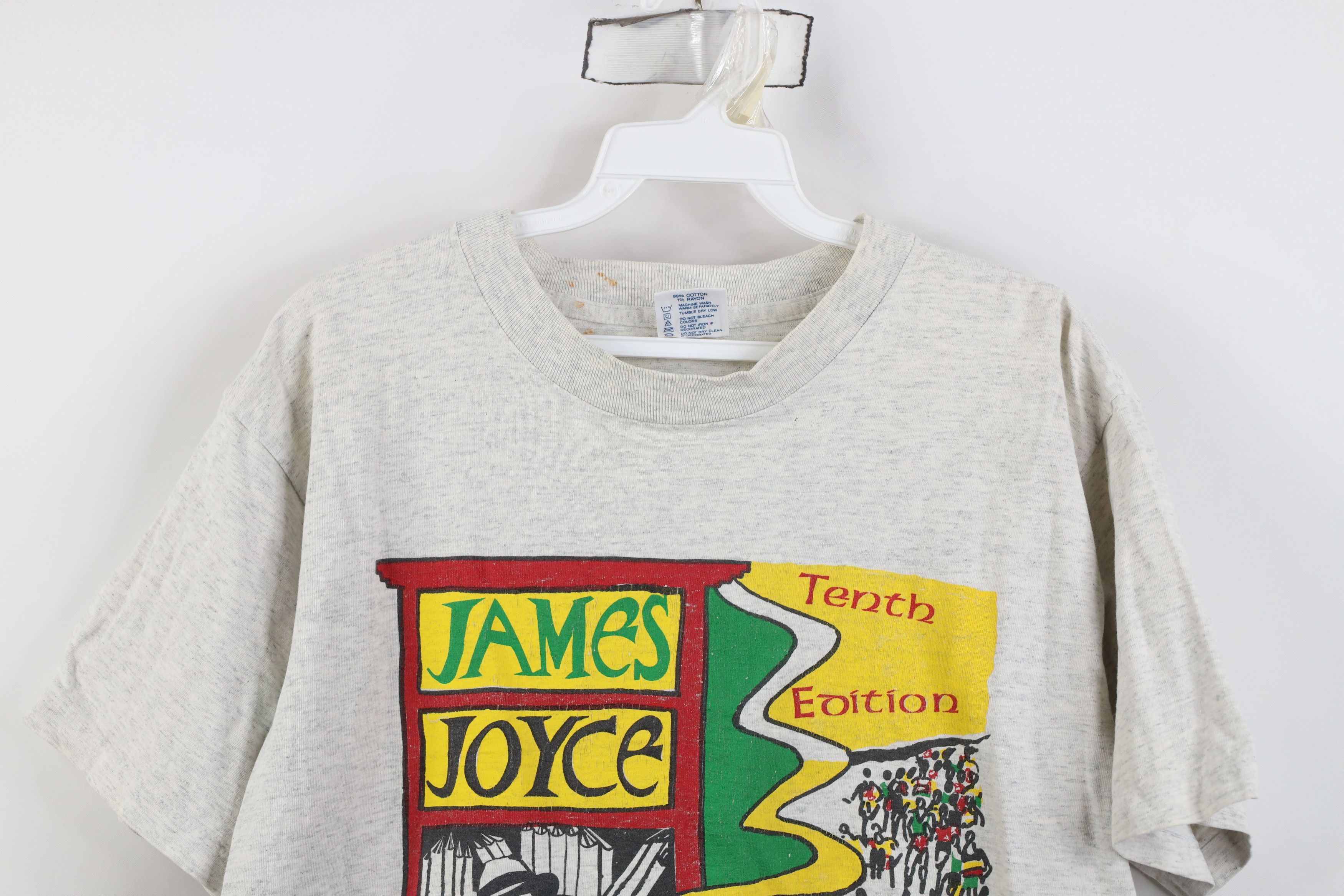 Vintage Vintage 90s James Joyce Ramble Running Road Race T-Shirt USA Size US L / EU 52-54 / 3 - 2 Thumbnail