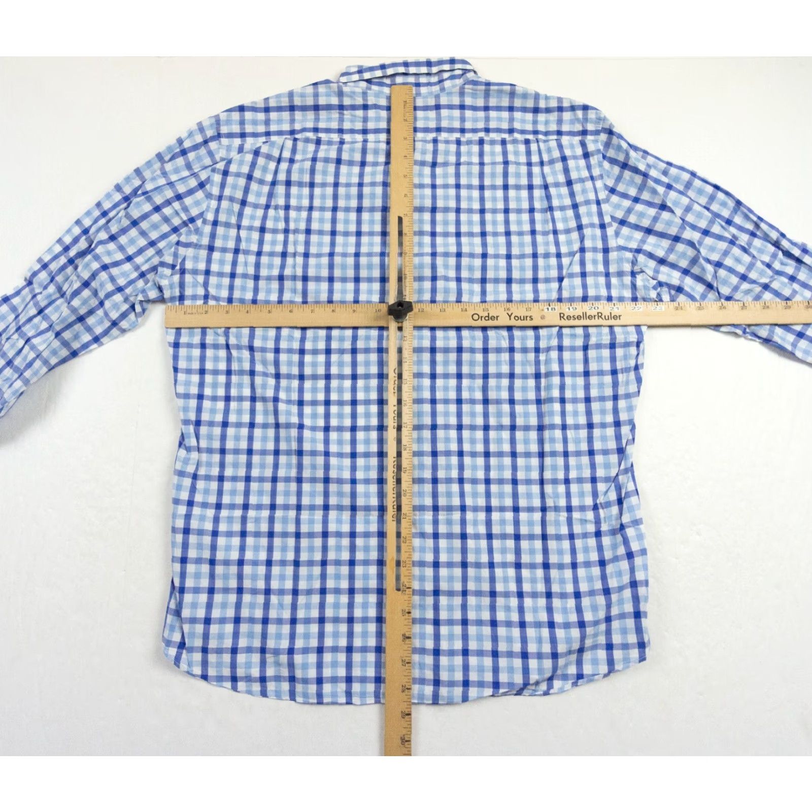 J.Crew VINTAGE? No — JCrew Button-Up Shirt Mens Large Blue Lightweight Plaid Slim Fit Collared Long Sleeve Cotton, Regular, -Gender: Mens Size US L / EU 52-54 / 3 - 6 Thumbnail