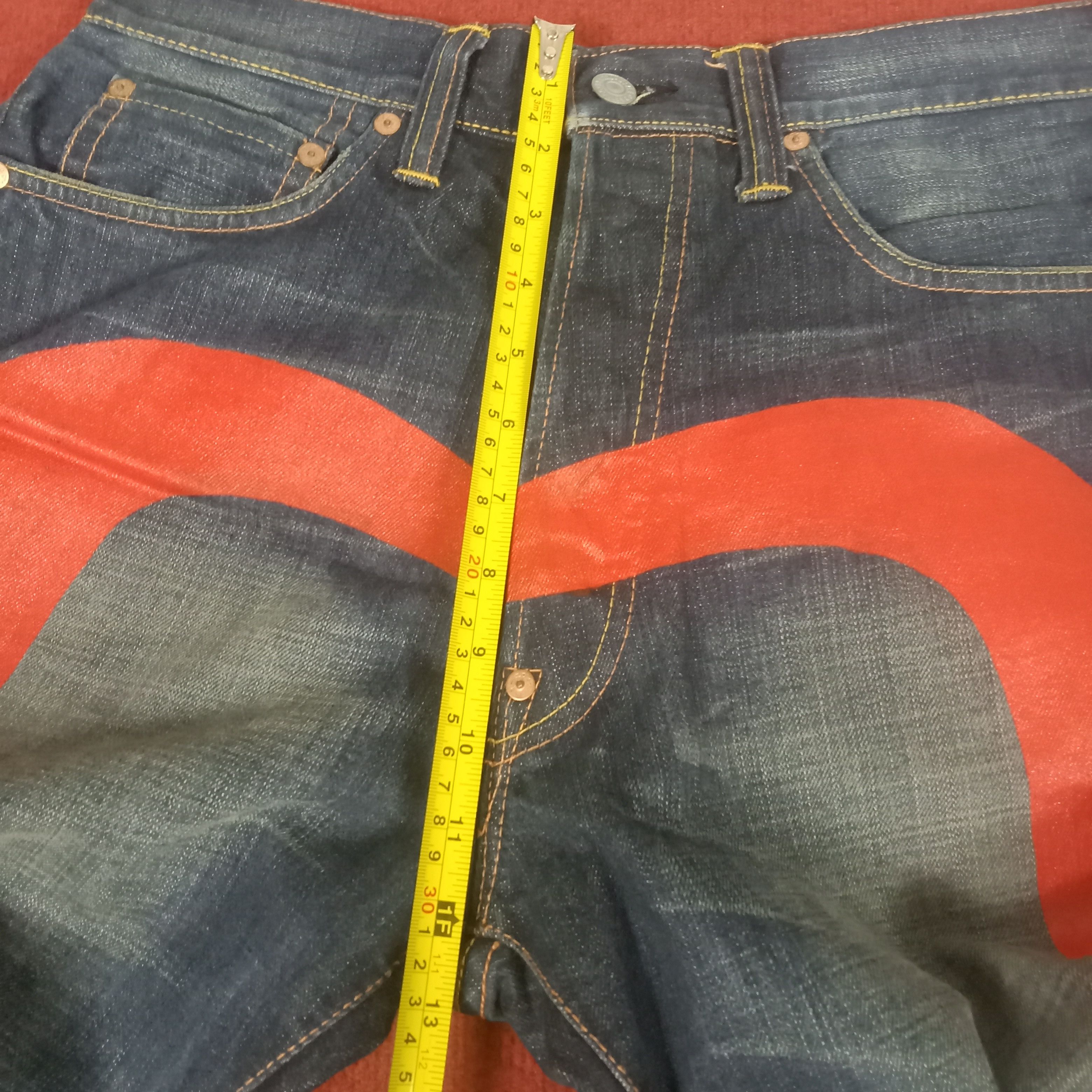 Evisu × Japanese Brand × Vintage Evisu Streetwear Skater Custom Daicock Style Jeans Size US 30 / EU 46 - 8 Thumbnail