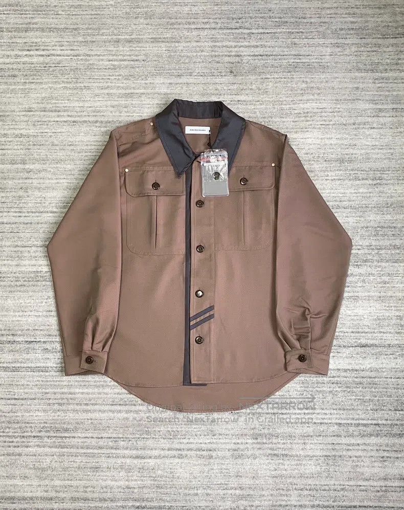 Kiko Kostadinov Kiko Kostadinov Brown Leather Patched Jacket Size US S / EU 44-46 / 1 - 1 Thumbnail
